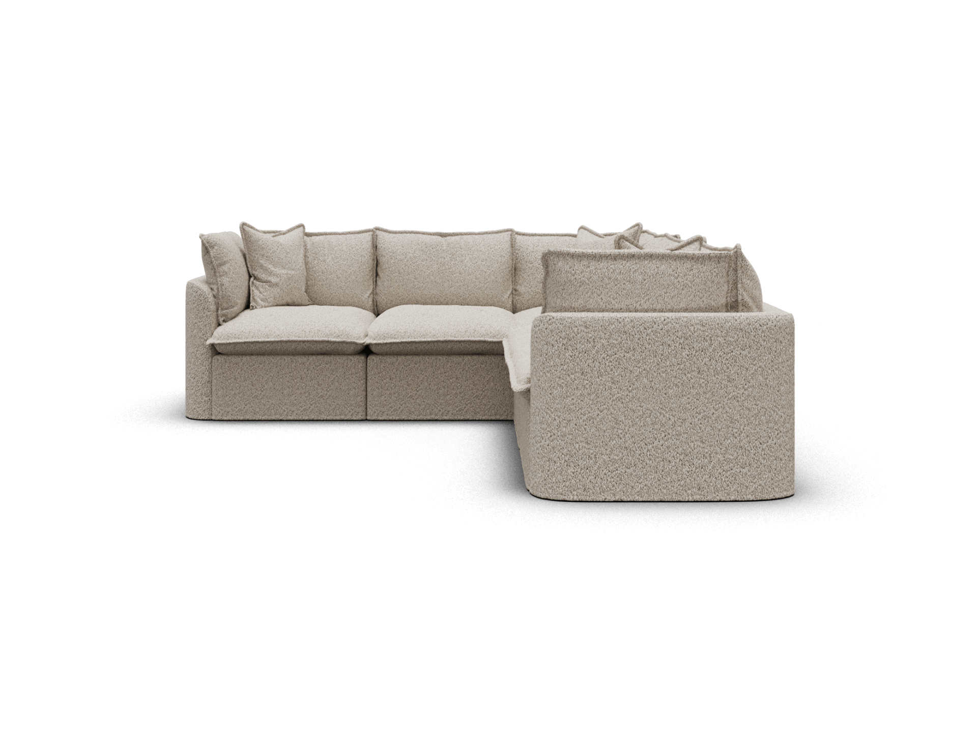 Tamarama Modular Sofa - Regular / 5 Sections / Aussie Latte (Luxe)