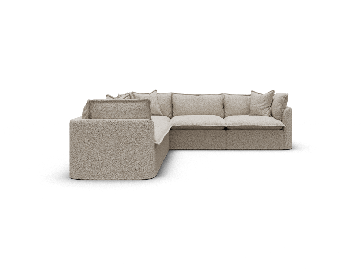 Tamarama Modular Sofa - 5 Sections / Extra Wide / Aussie Latte (Luxe)
