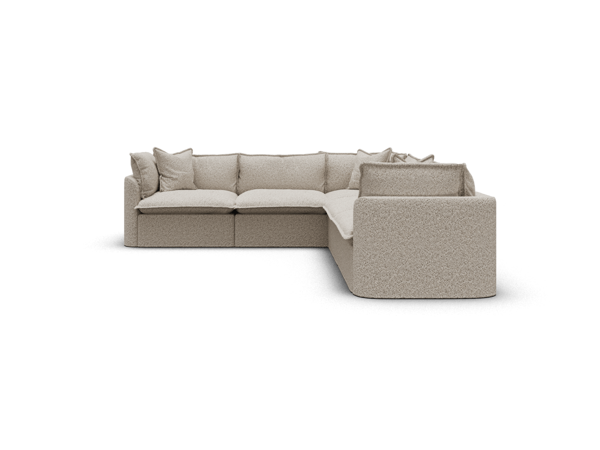 Tamarama Modular Sofa - 5 Sections / Extra Wide / Aussie Latte (Luxe)