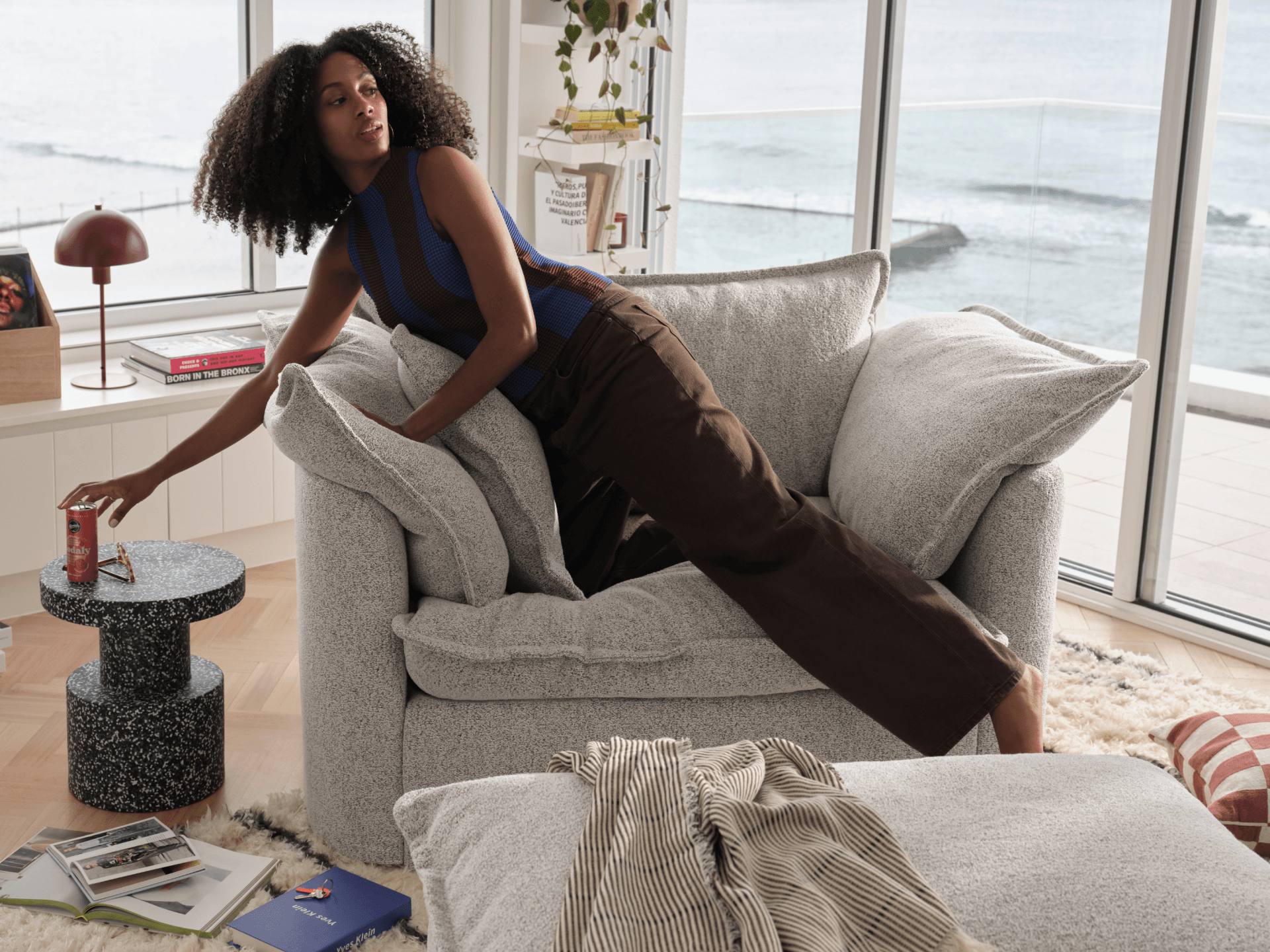 Tamarama Modular Armchair - Regular / Aussie Latte (Luxe)