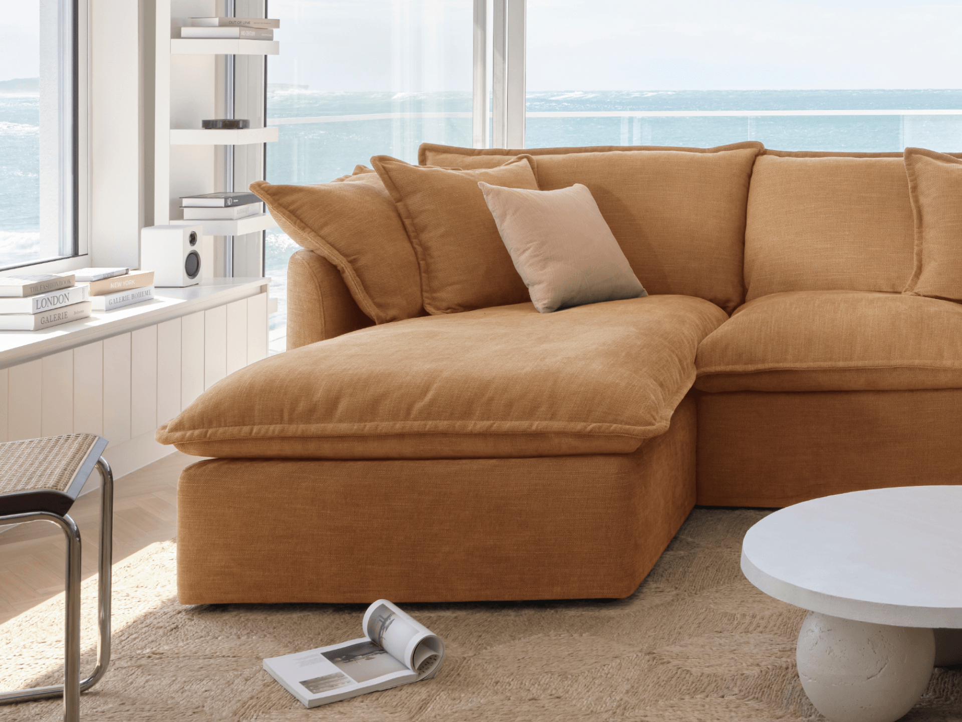 Tamarama Modular Sofa - Regular / 2 Sections / Bronzed Aussie