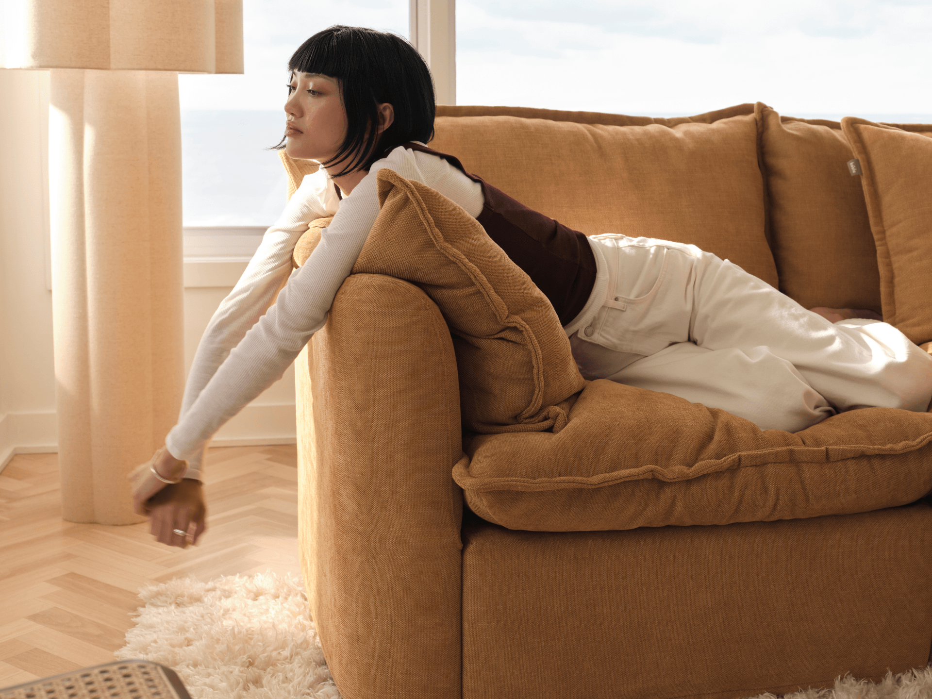 Tamarama Modular Sofa - Regular / 2 Sections / Bronzed Aussie