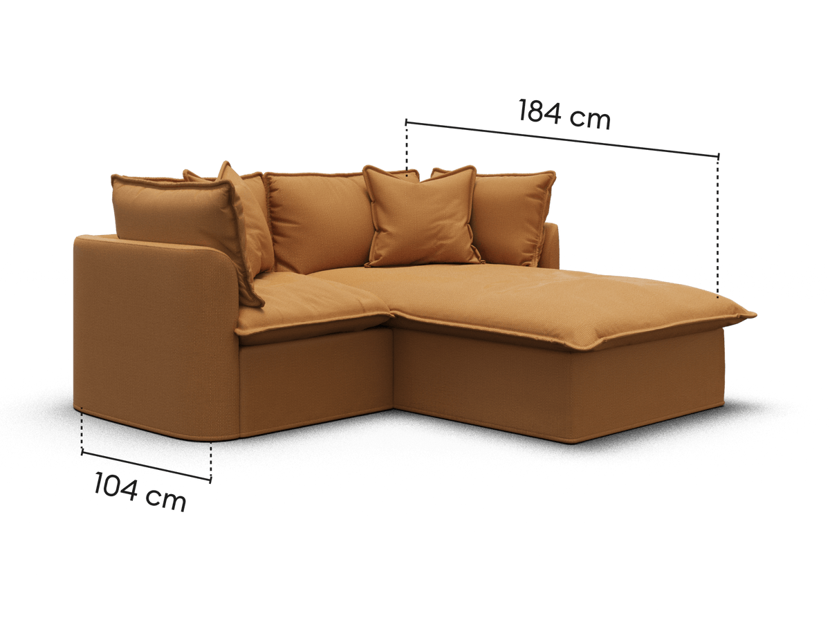 Tamarama Modular Sofa - 2 Sections / Extra Wide / Bronzed Aussie