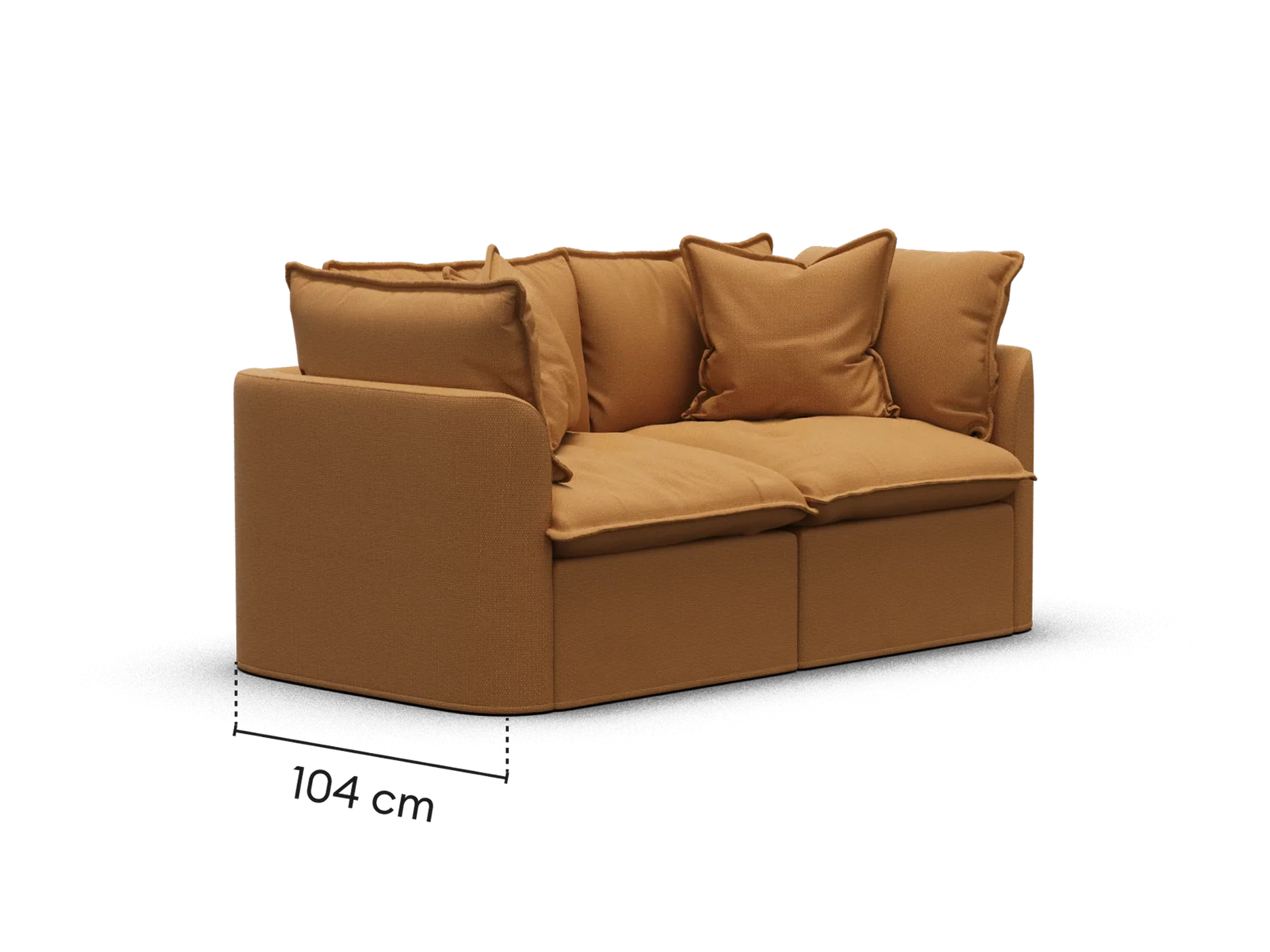 Tamarama Modular Sofa - 2 Sections / Regular / Bronzed Aussie