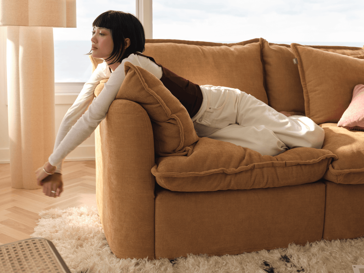 Tamarama Modular Sofa - 2 Sections / Extra Wide / Bronzed Aussie