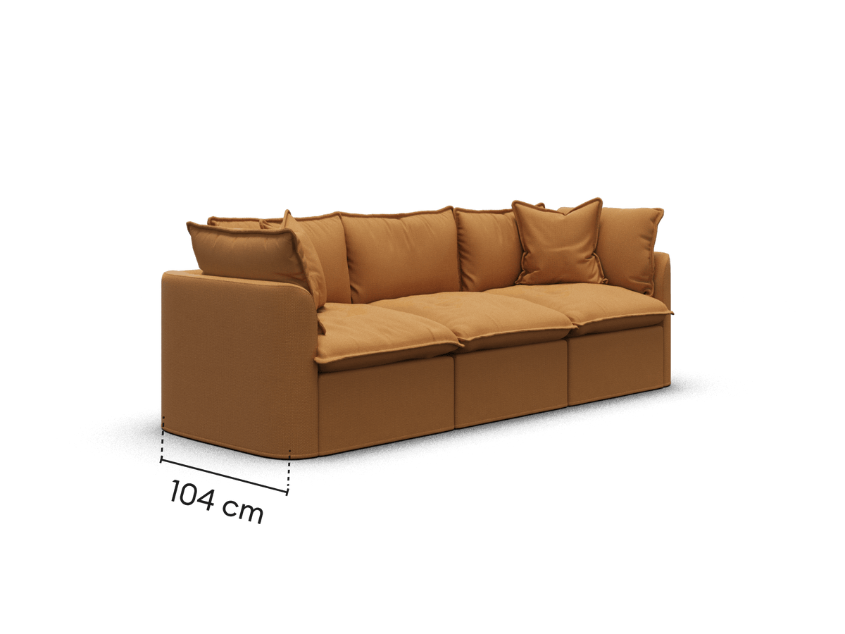 Tamarama Modular Sofa - 3 Sections / Regular / Bronzed Aussie