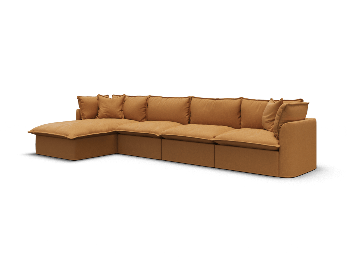 Tamarama Modular Sofa - 4 Sections / Extra Wide / Bronzed Aussie