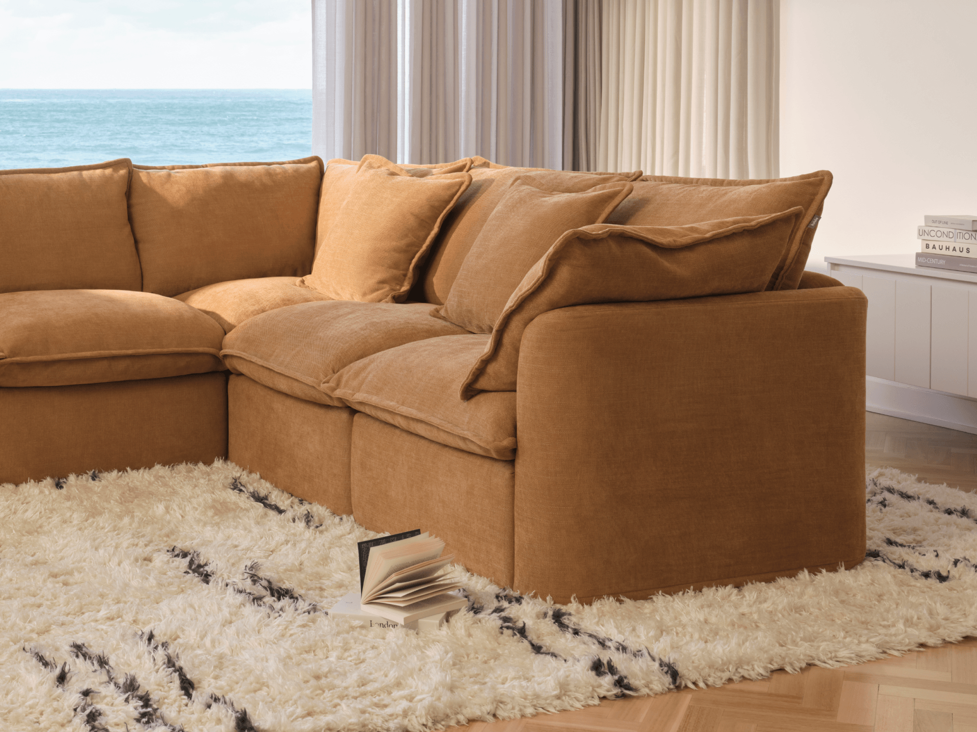 Tamarama Modular Sofa - Regular / 4 Sections / Bronzed Aussie