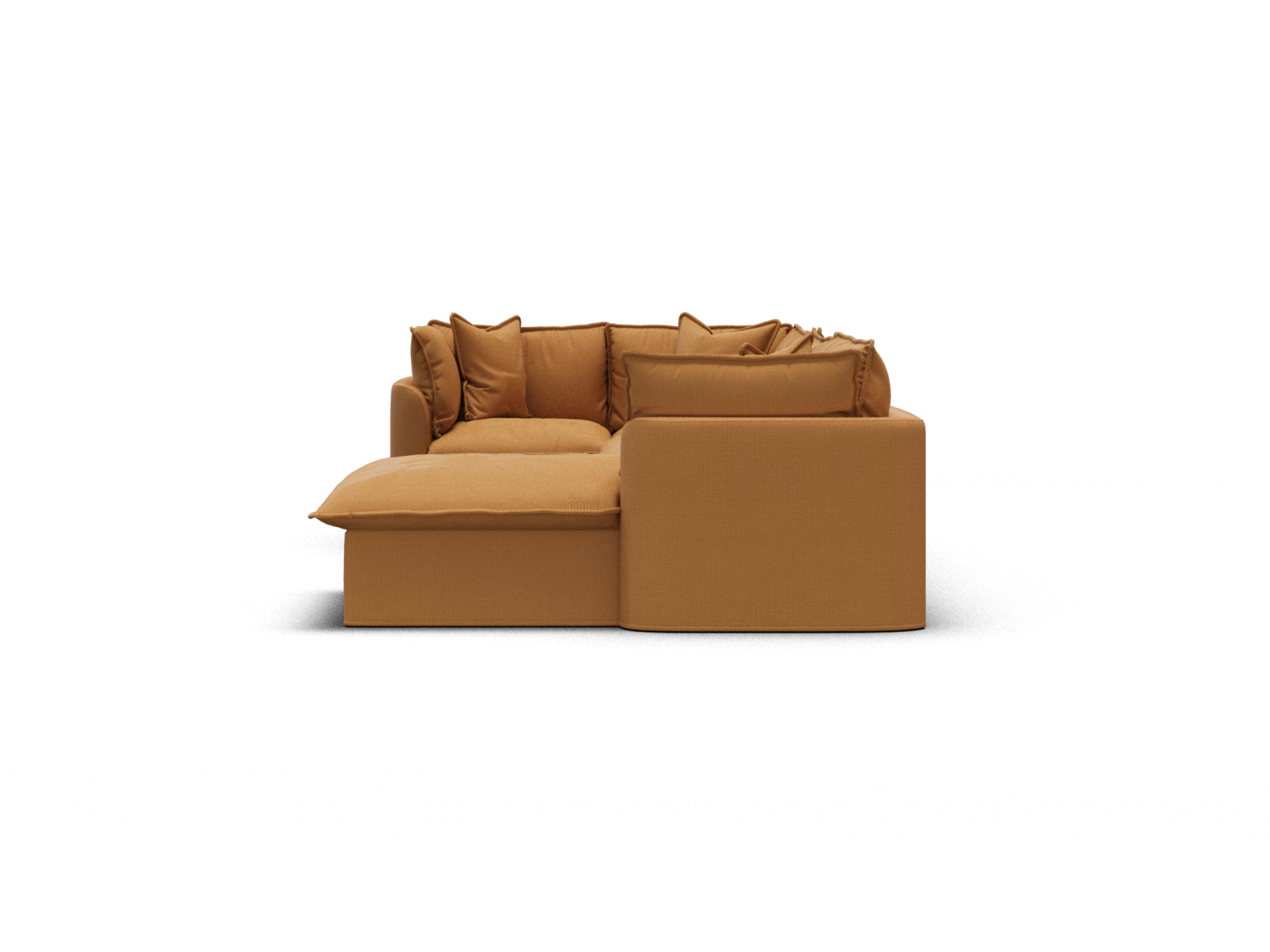 Tamarama Modular Sofa - Regular / 5 Sections with Chaise / Bronzed Aussie