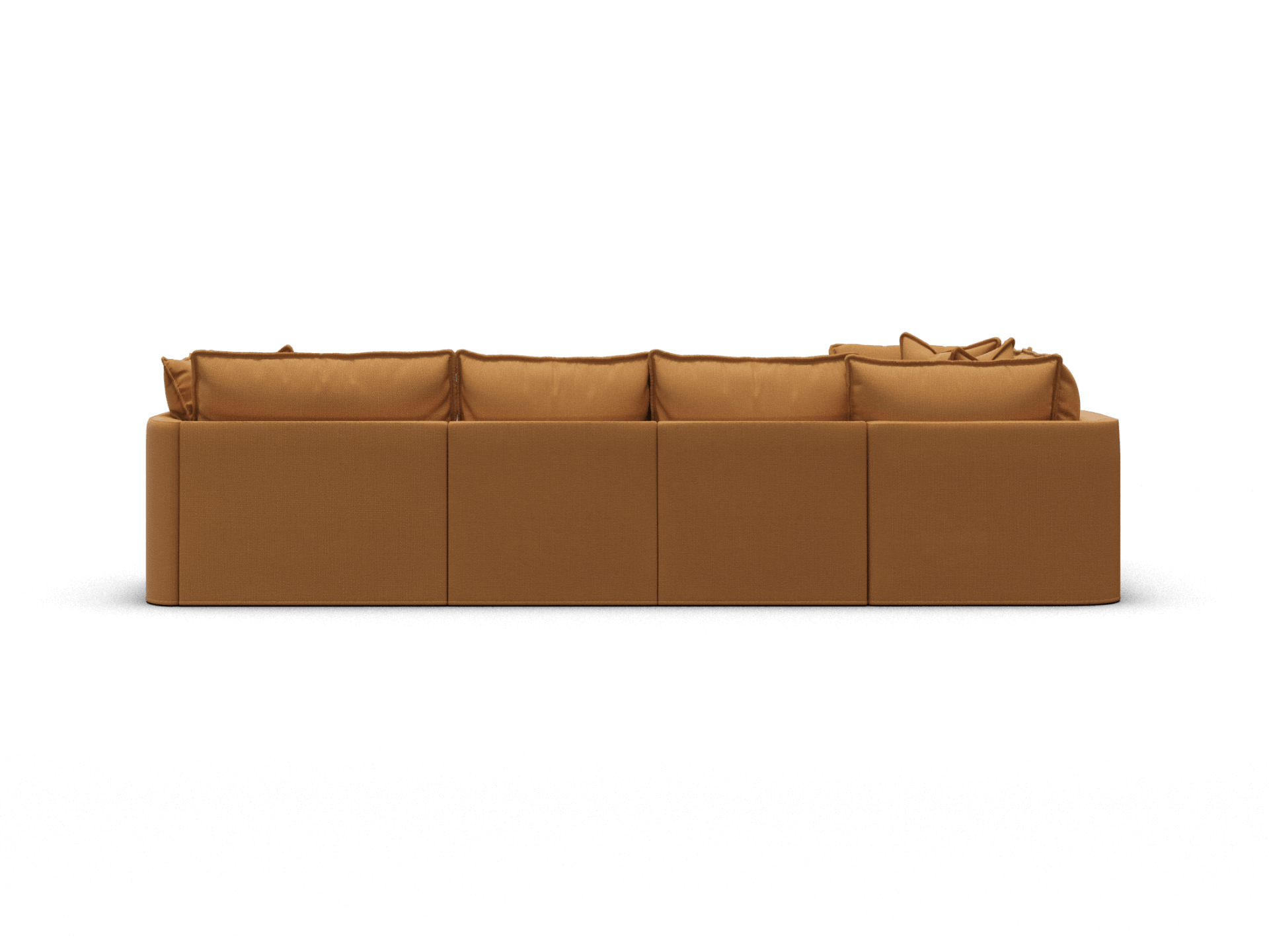 Tamarama Modular Sofa - Regular / 5 Sections with Chaise / Bronzed Aussie
