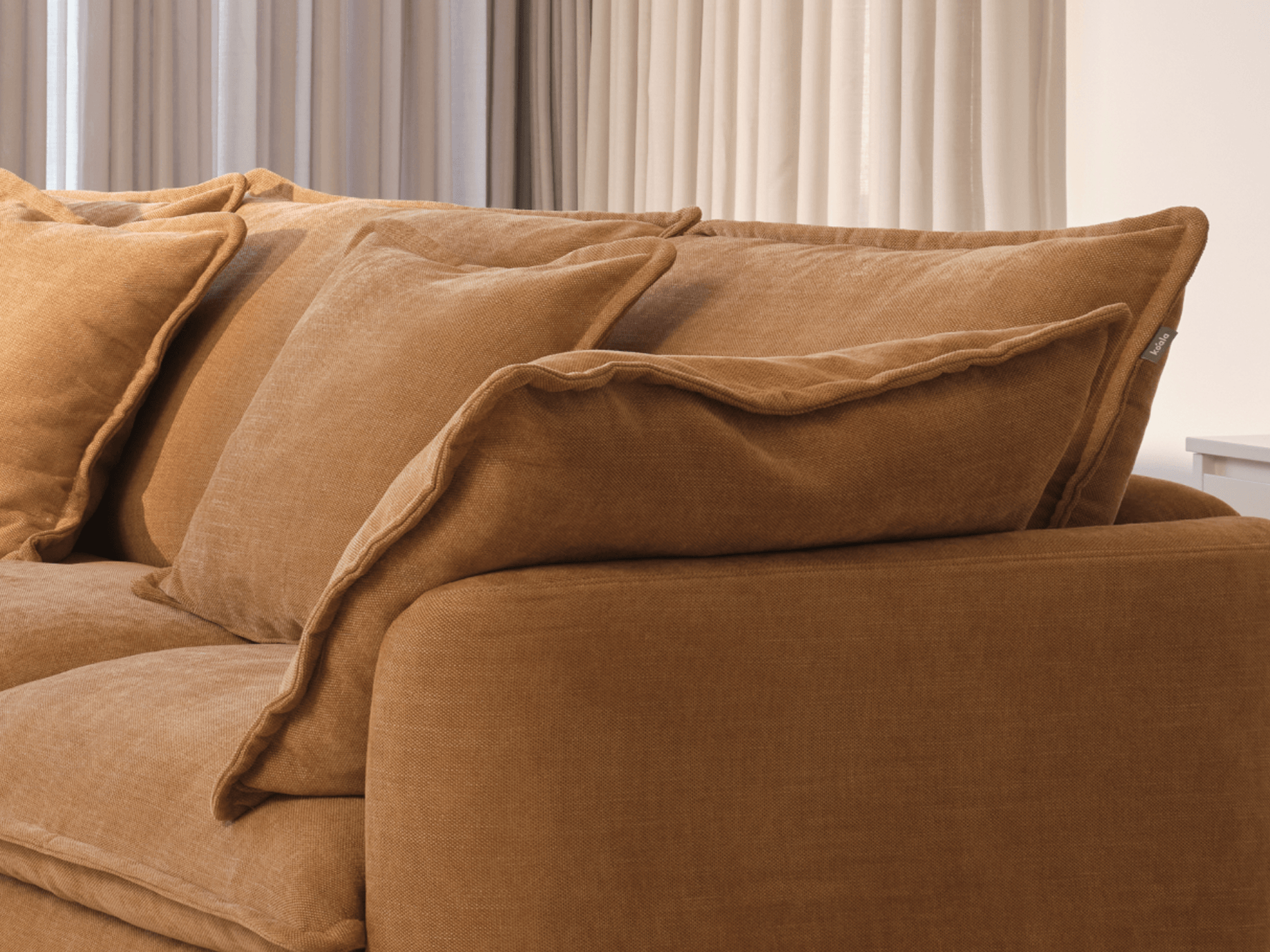 Tamarama Modular Sofa - Regular / 5 Sections with Chaise / Bronzed Aussie