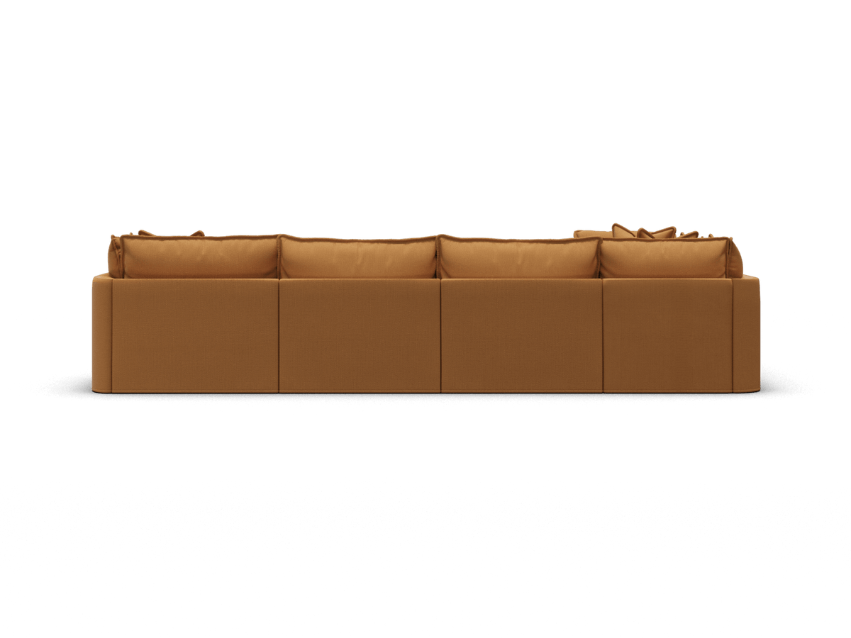 Tamarama Modular Sofa - 5 Sections with Chaise / Extra Wide / Bronzed Aussie