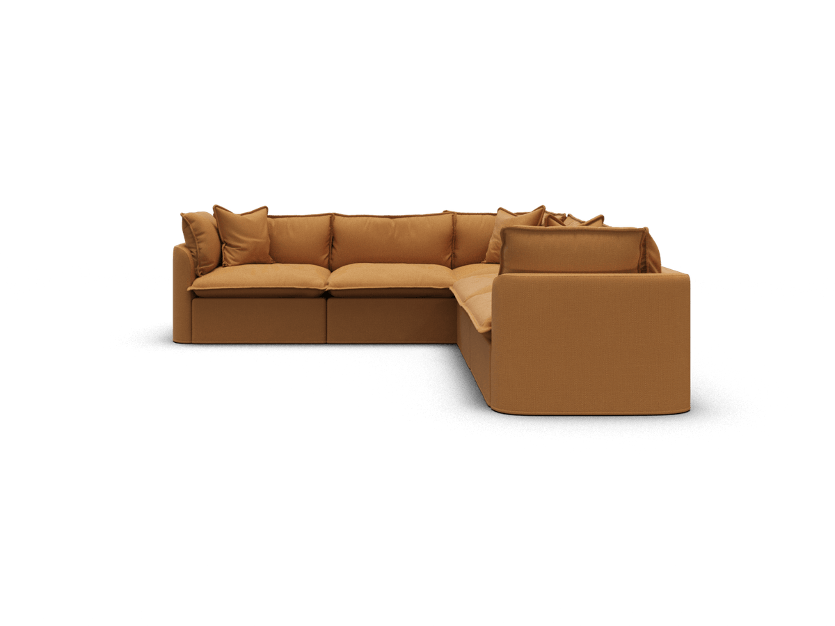 Tamarama Modular Sofa - 5 Sections / Extra Wide / Bronzed Aussie