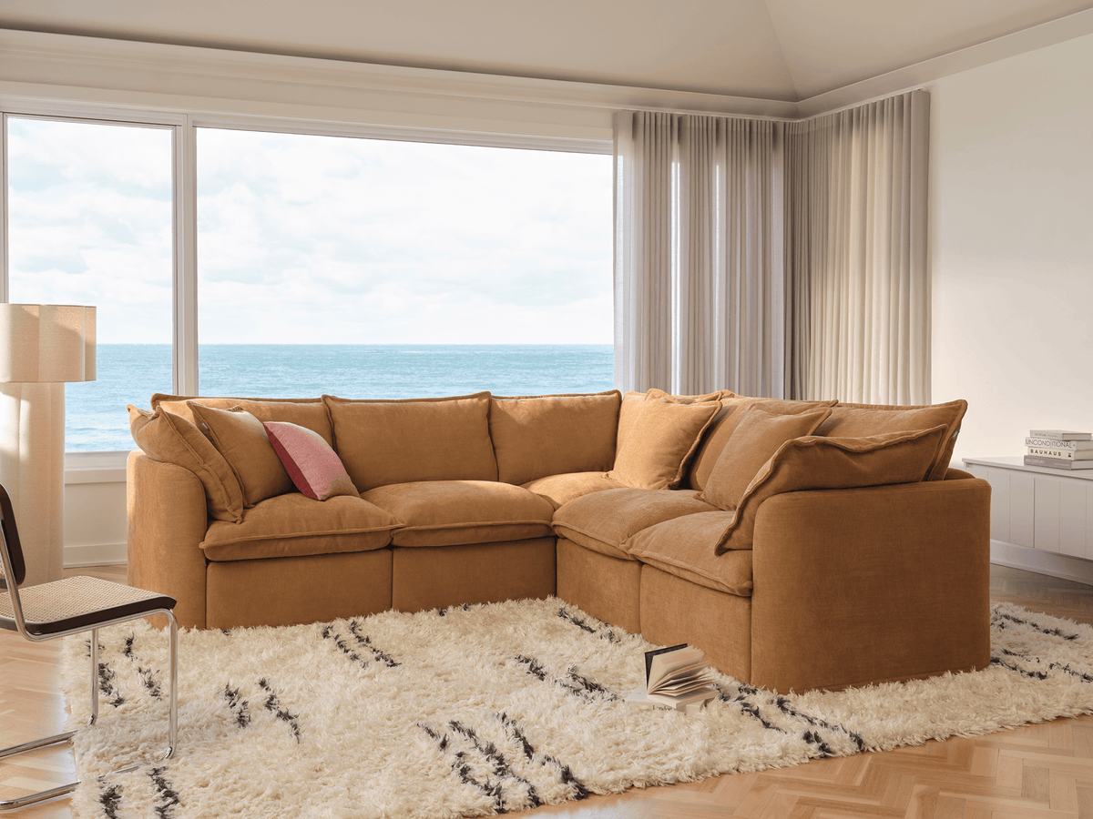 Tamarama Modular Sofa - 5 Sections / Extra Wide / Bronzed Aussie