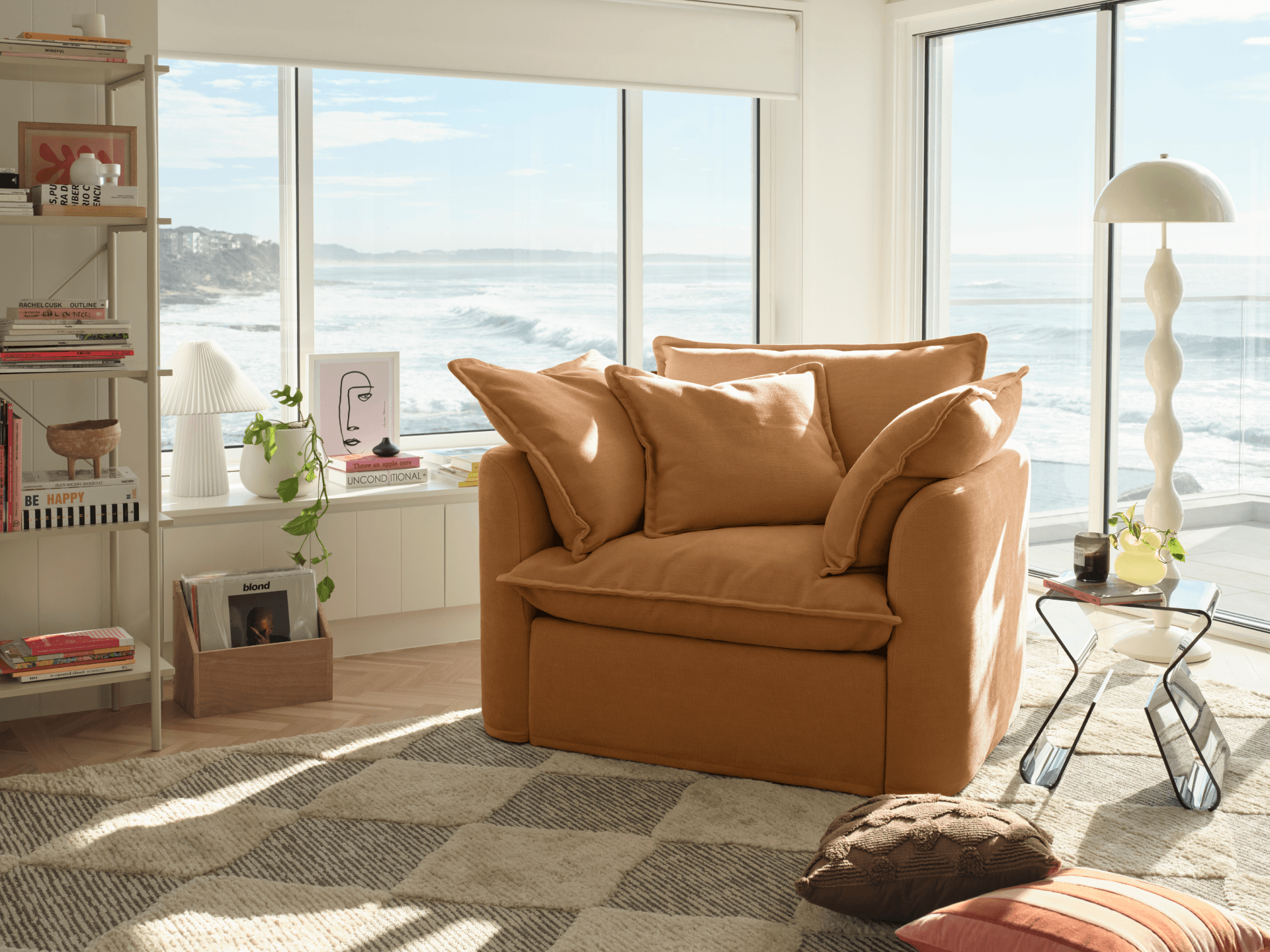Tamarama Modular Armchair - Extra Wide / Bronzed Aussie