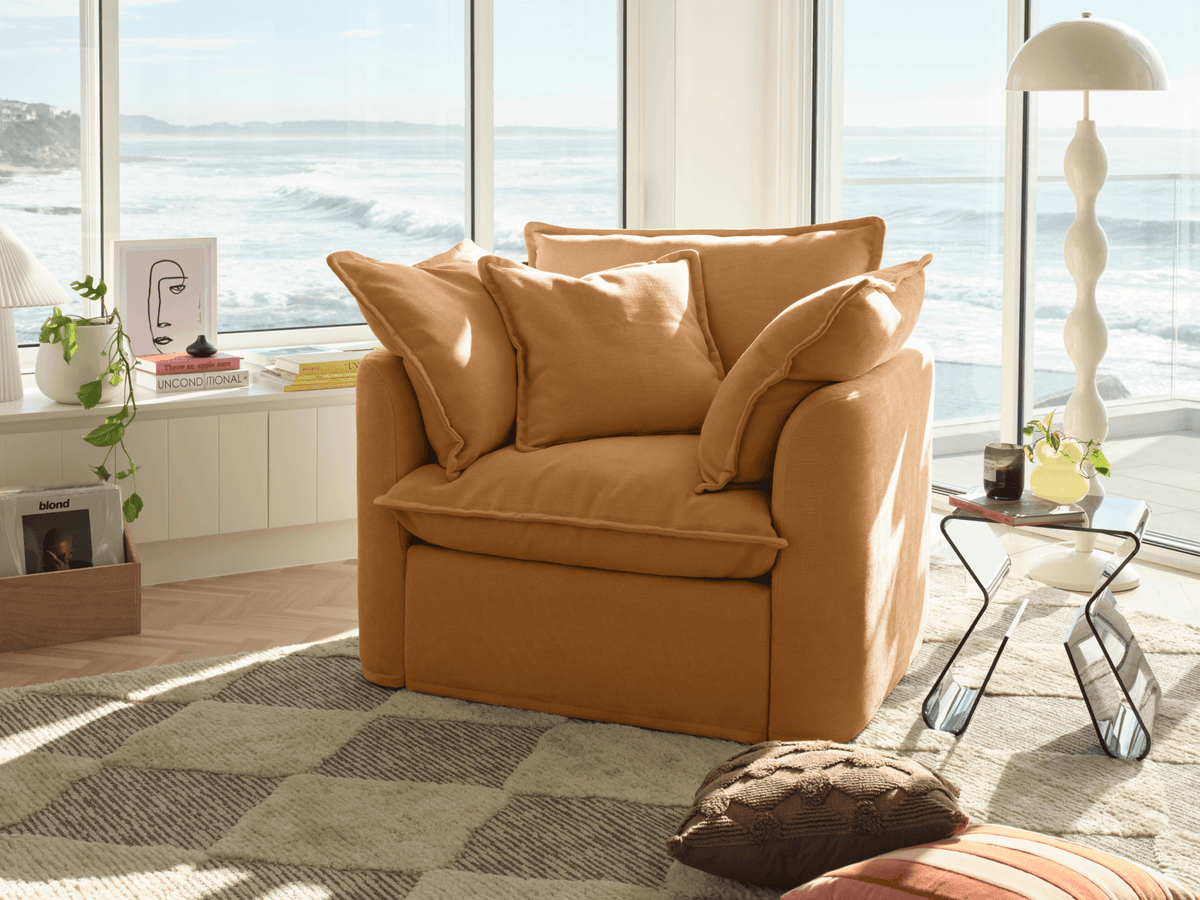 Tamarama Modular Armchair Cover - Regular / Bronzed Aussie