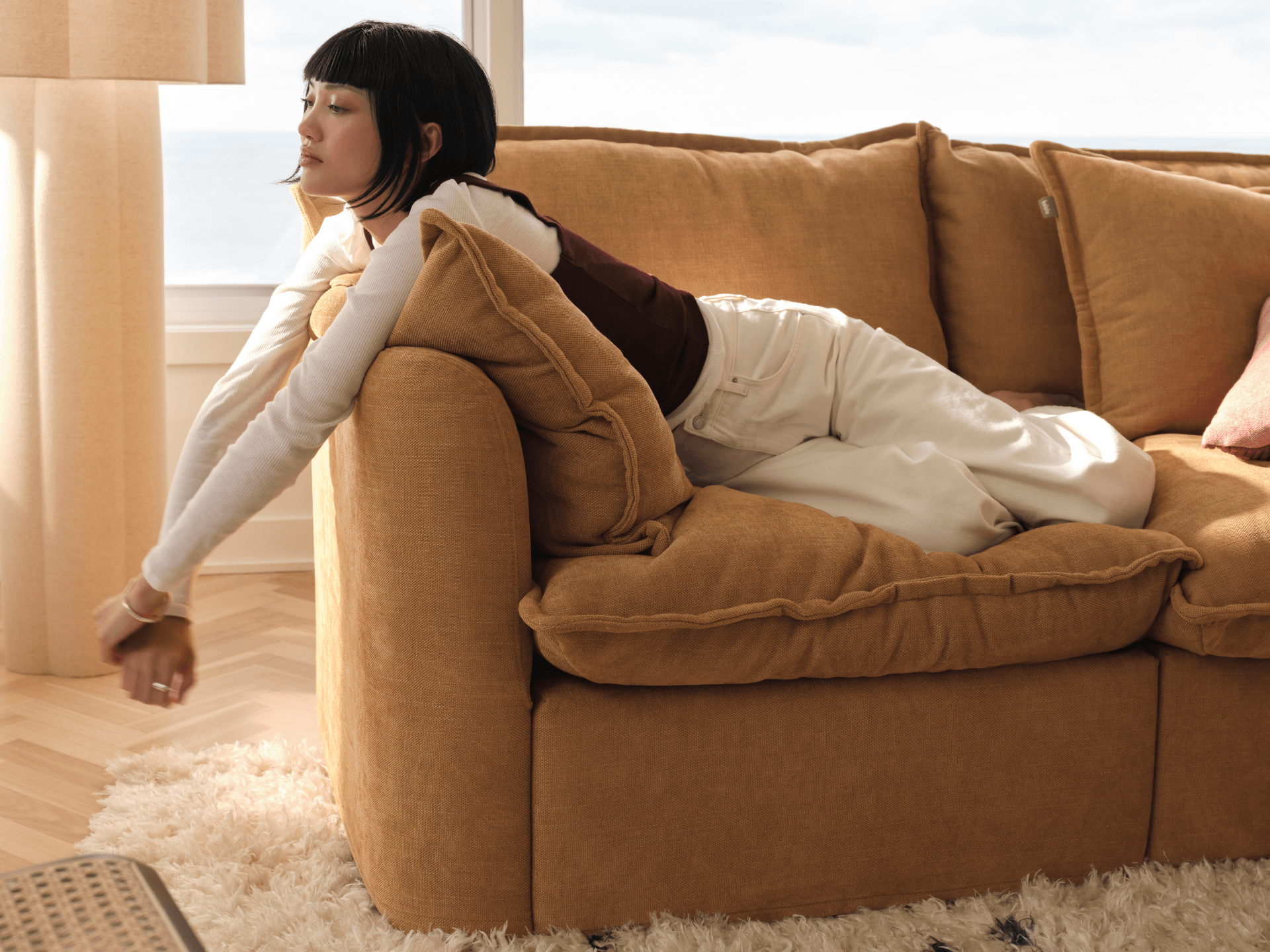 Tamarama Modular Sofa - Regular / 3 Sections / Bronzed Aussie