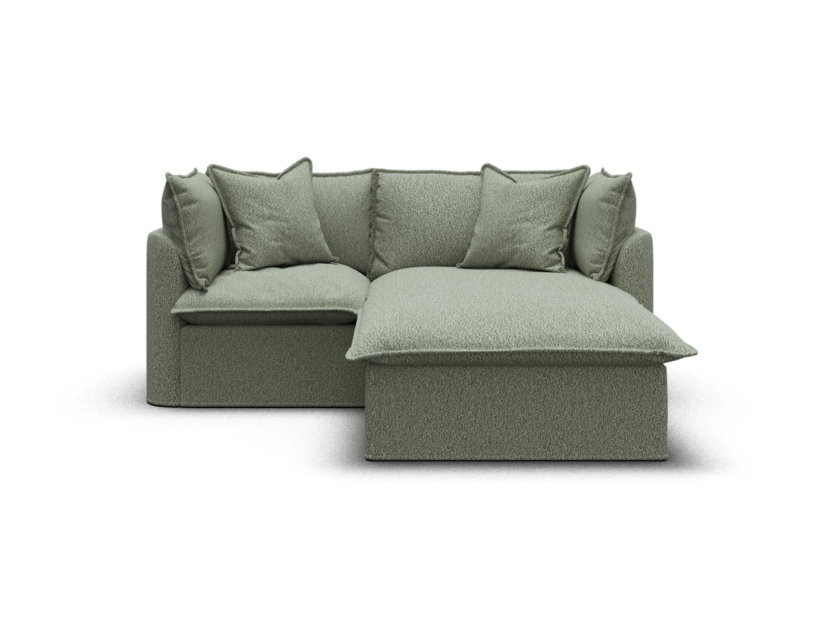Tamarama Modular Sofa - 2 Sections / Regular / Frosty Grass (Luxe)