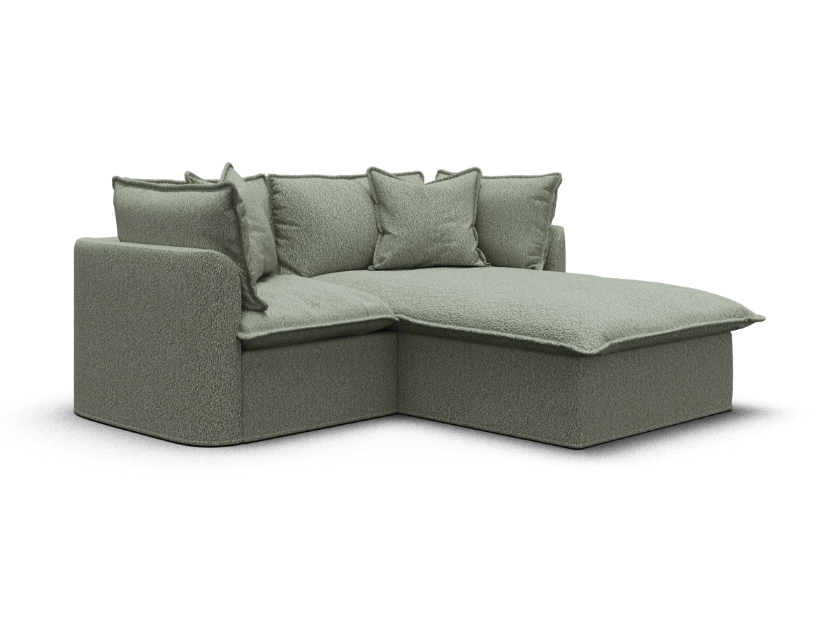 Tamarama Modular Sofa - 2 Sections / Regular / Frosty Grass (Luxe)