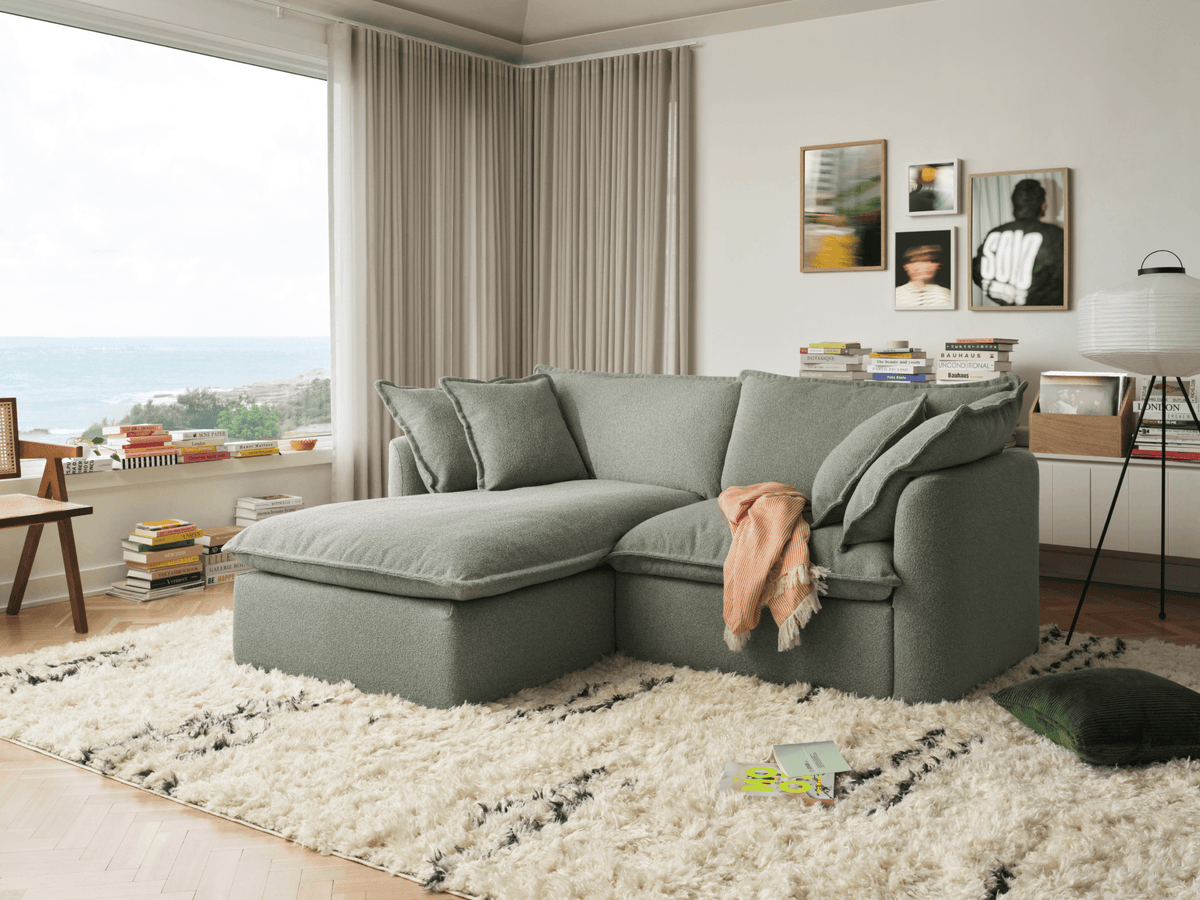 Tamarama Modular Sofa - 2 Sections / Regular / Frosty Grass (Luxe)