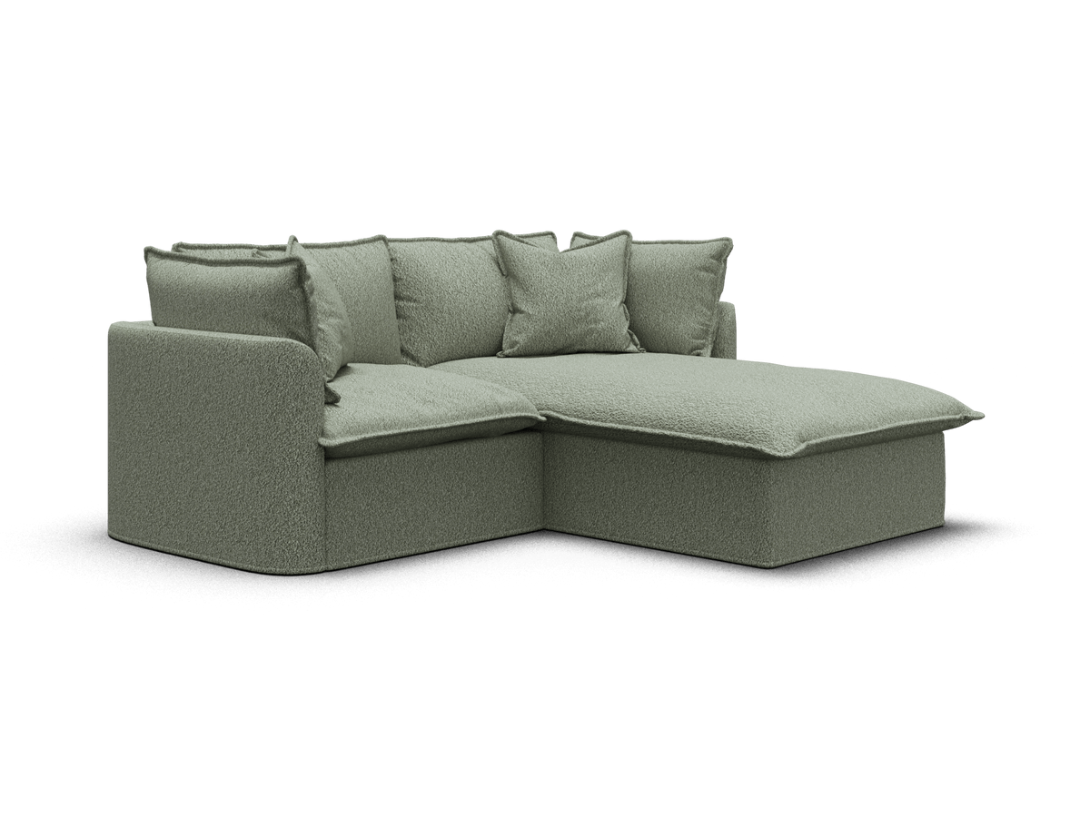 Tamarama Modular Sofa - 2 Sections / Extra Wide / Frosty Grass (Luxe)