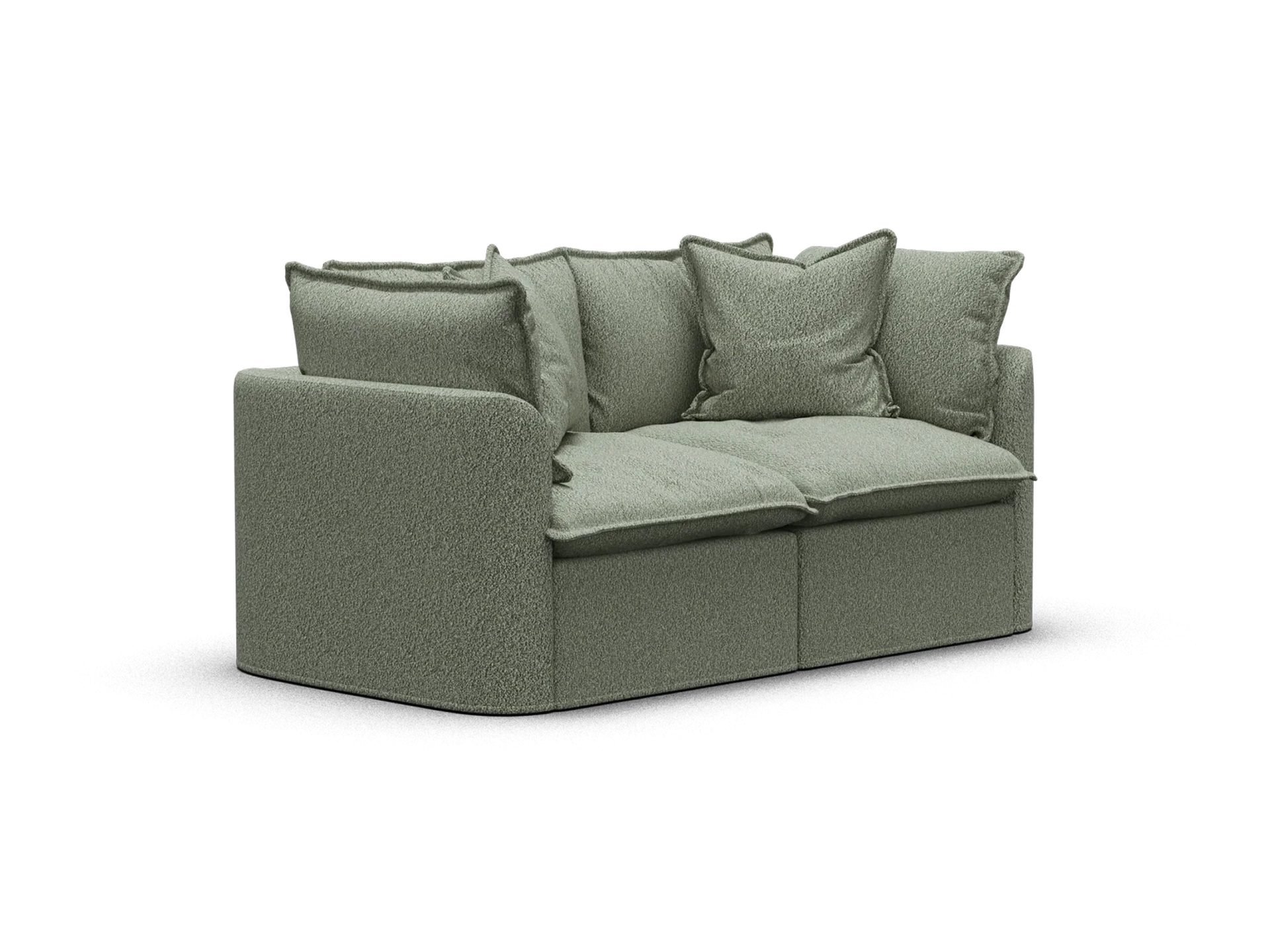 Tamarama Modular Sofa - 2 Sections / Regular / Frosty Grass (Luxe)