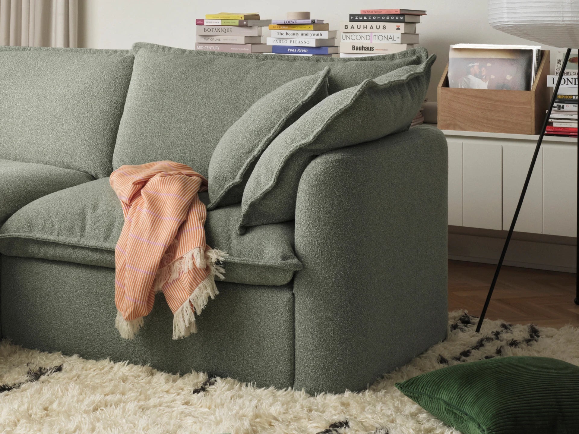 Tamarama Modular Sofa - Regular / 3 Sections / Frosty Grass (Luxe)