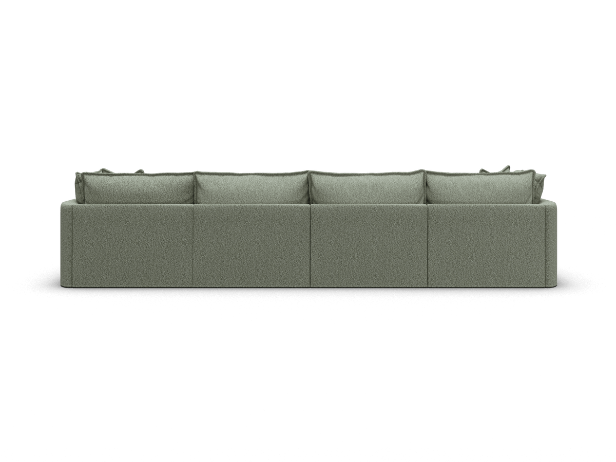 Tamarama Modular Sofa - 4 Sections / Extra Wide / Frosty Grass (Luxe)