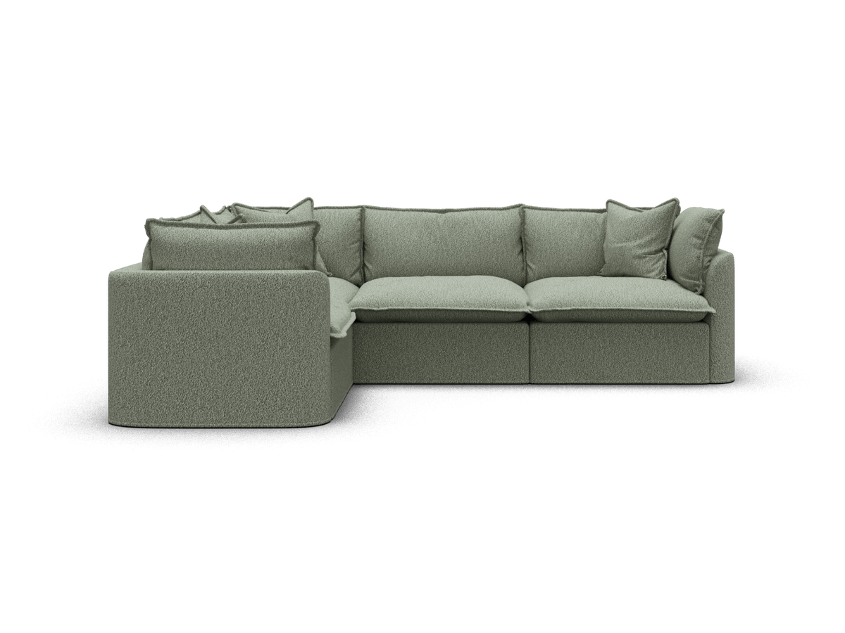 Tamarama Modular Sofa - 4 Sections / Extra Wide / Frosty Grass (Luxe)