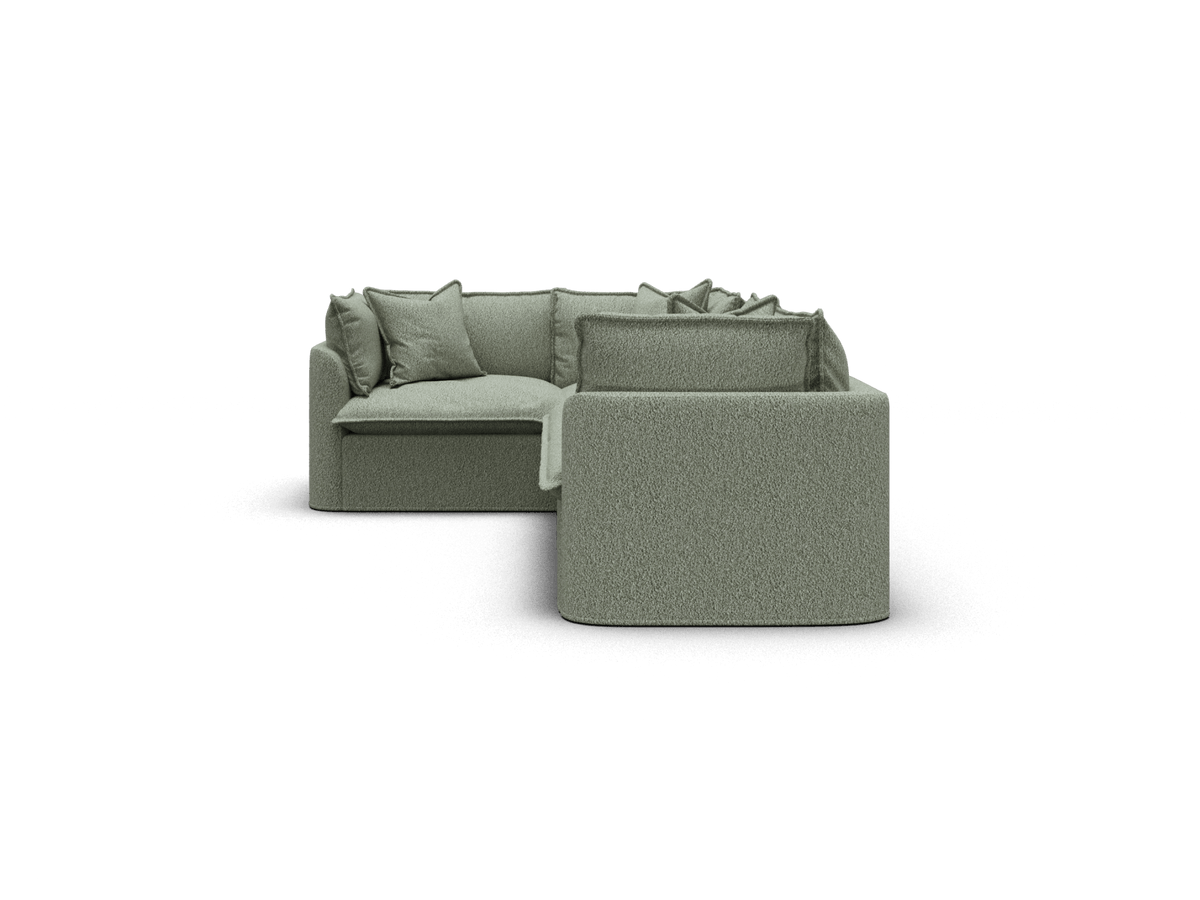 Tamarama Modular Sofa - 4 Sections / Extra Wide / Frosty Grass (Luxe)