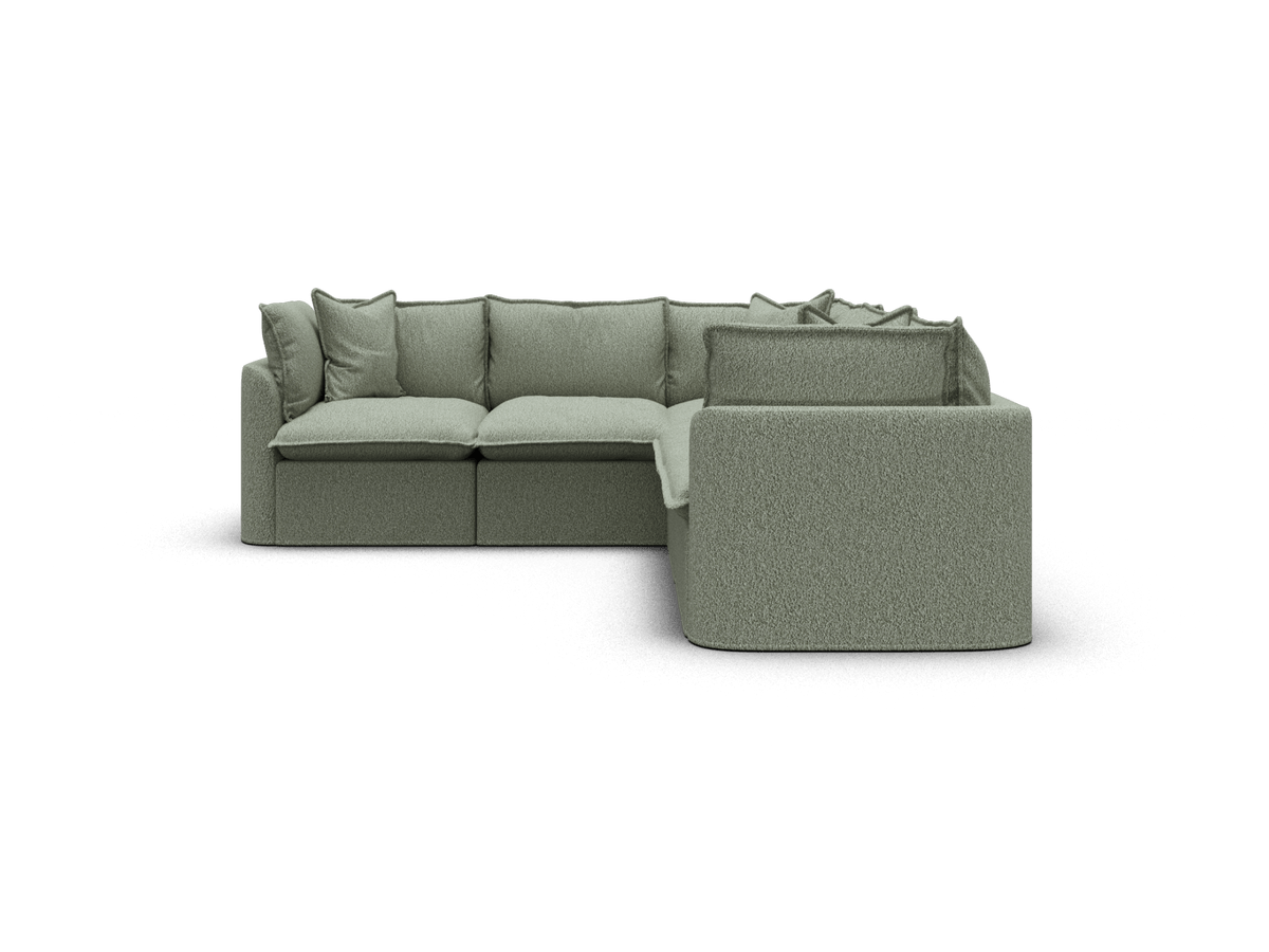 Tamarama Modular Sofa - 5 Sections / Regular / Frosty Grass (Luxe)