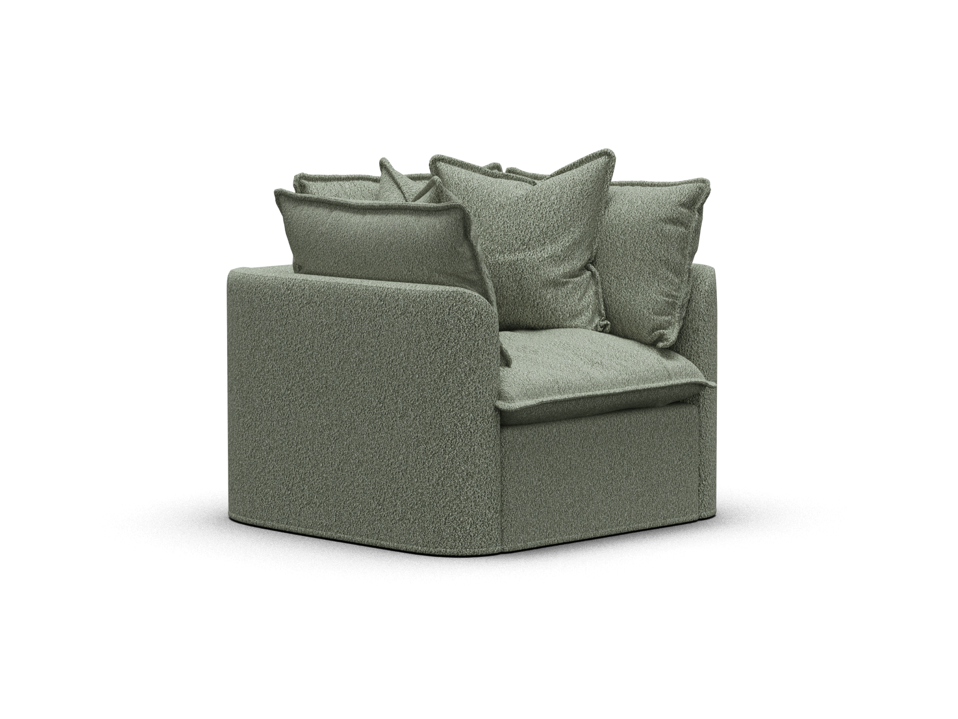 Tamarama Modular Armchair - Regular / Frosty Grass (Luxe)