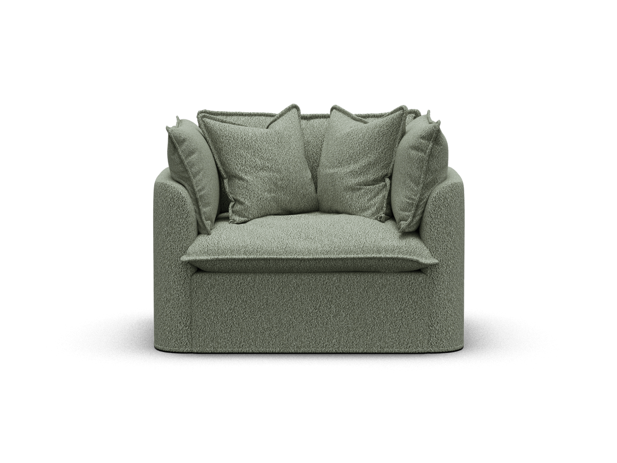 Tamarama Modular Armchair Cover - Extra Wide / Frosty Grass (Luxe)