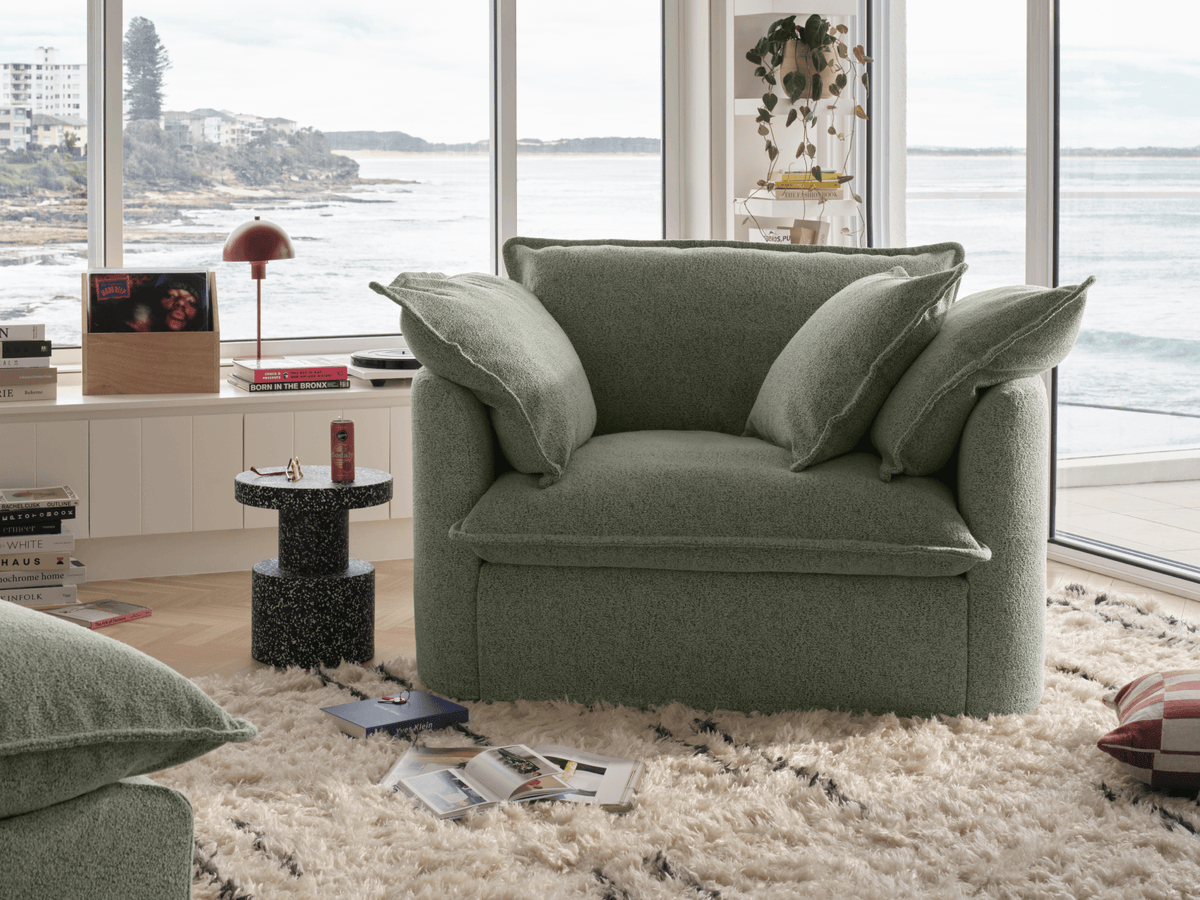 Tamarama Modular Armchair Cover - Extra Wide / Frosty Grass (Luxe)