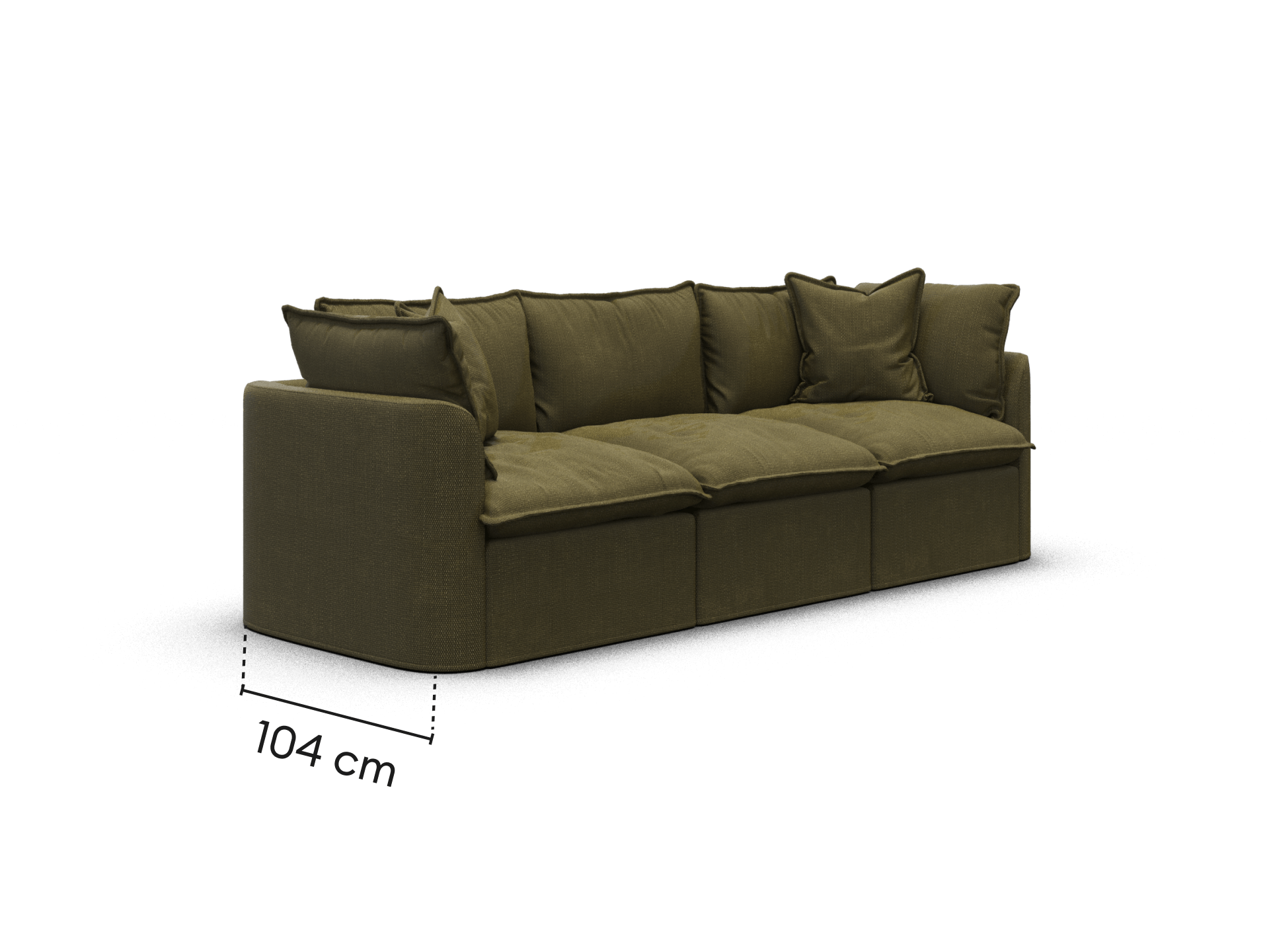 Tamarama Modular Sofa - 3 Sections / Regular / Forest Walk