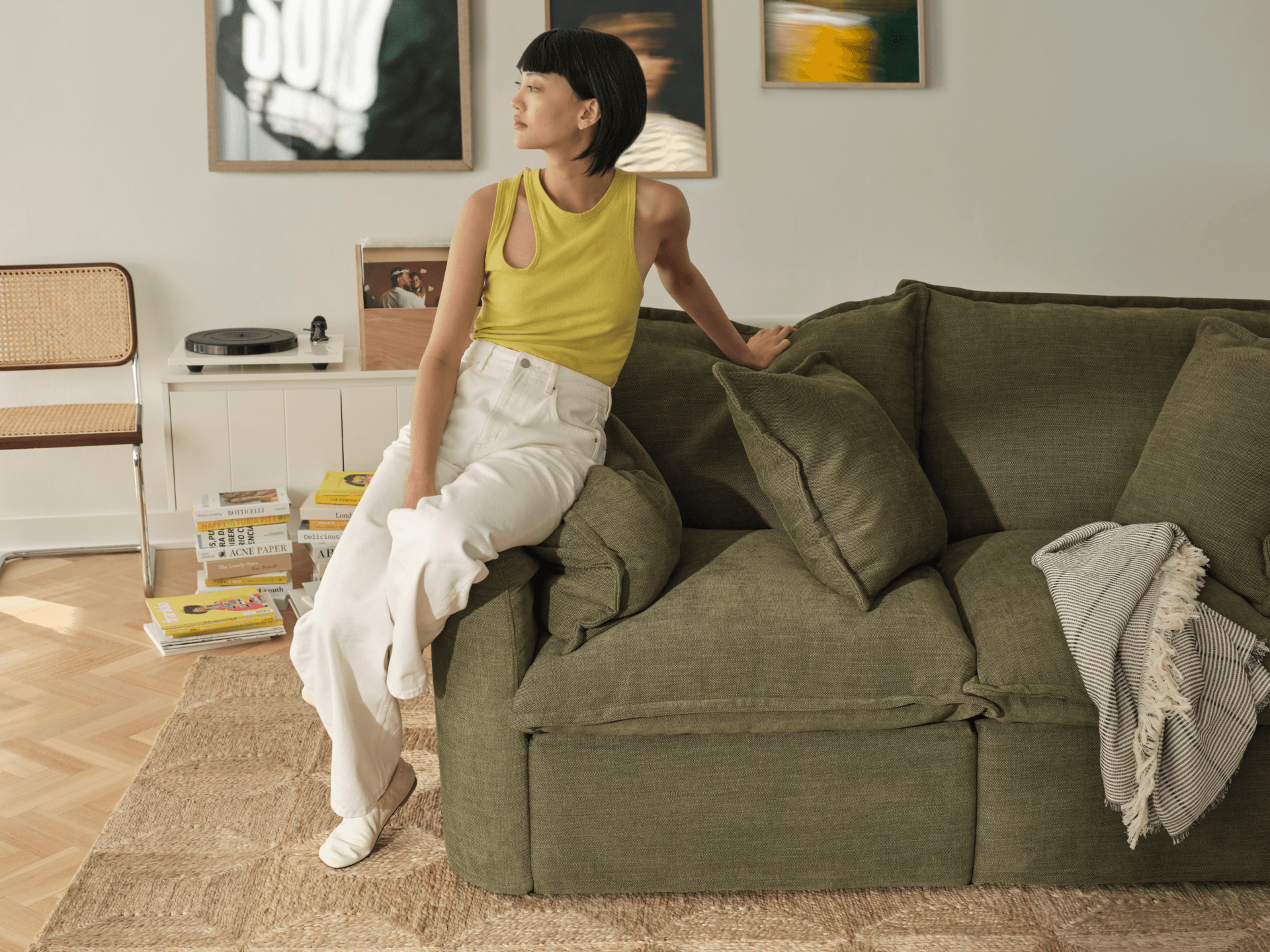 Tamarama Modular Sofa - 3 Sections / Extra Wide / Forest Walk