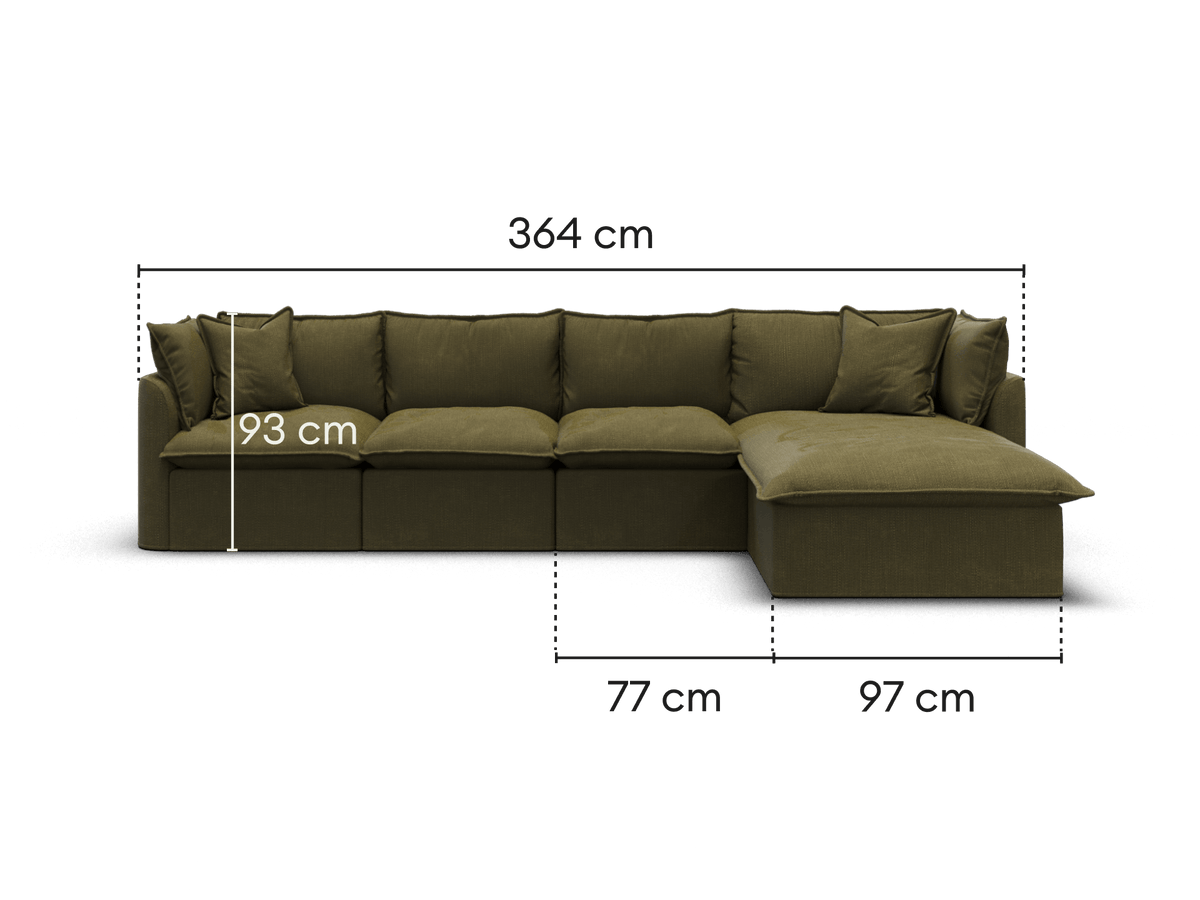 Tamarama Modular Sofa - 4 Sections / Regular / Forest Walk