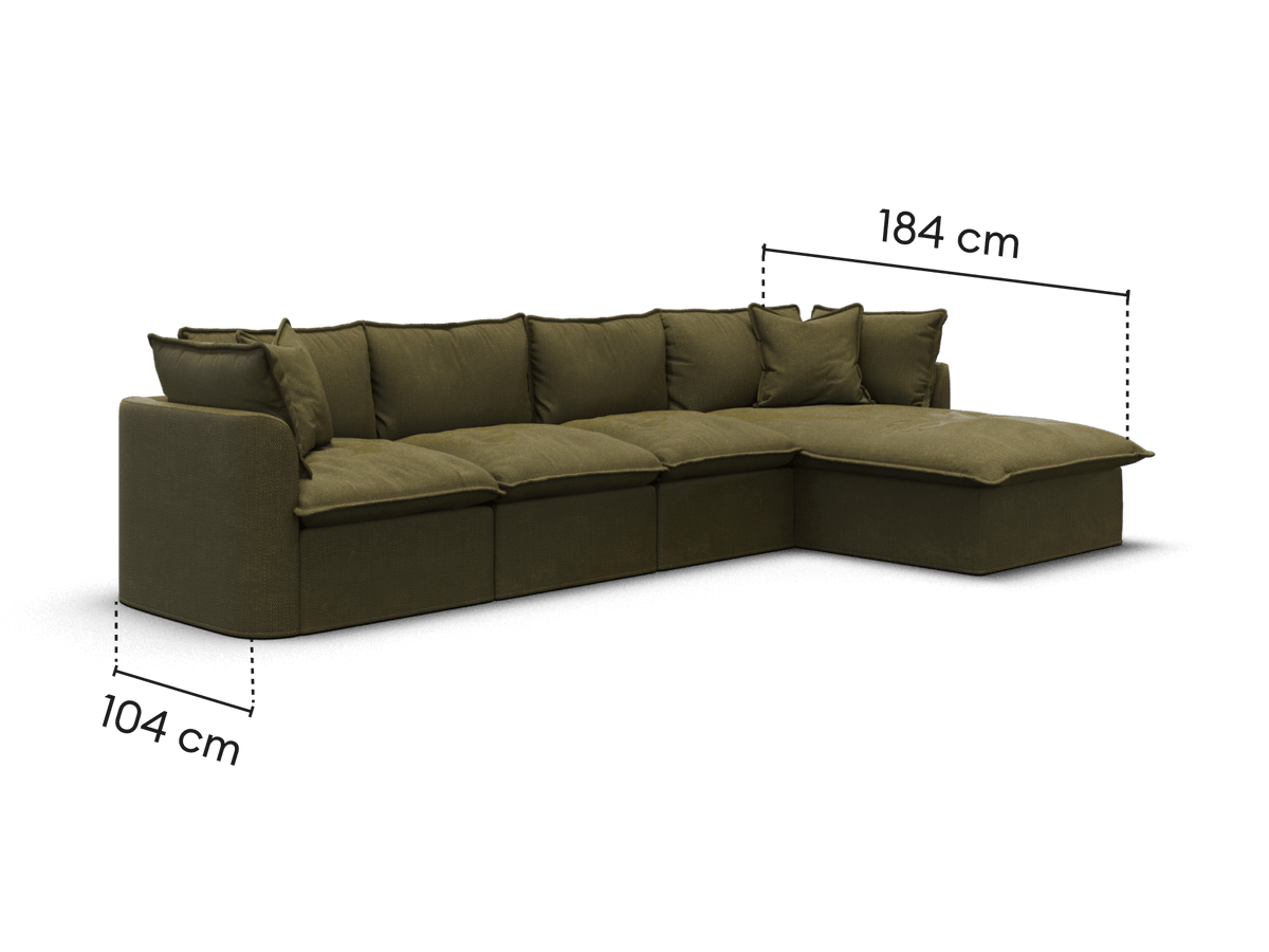 Tamarama Modular Sofa - 4 Sections / Regular / Forest Walk