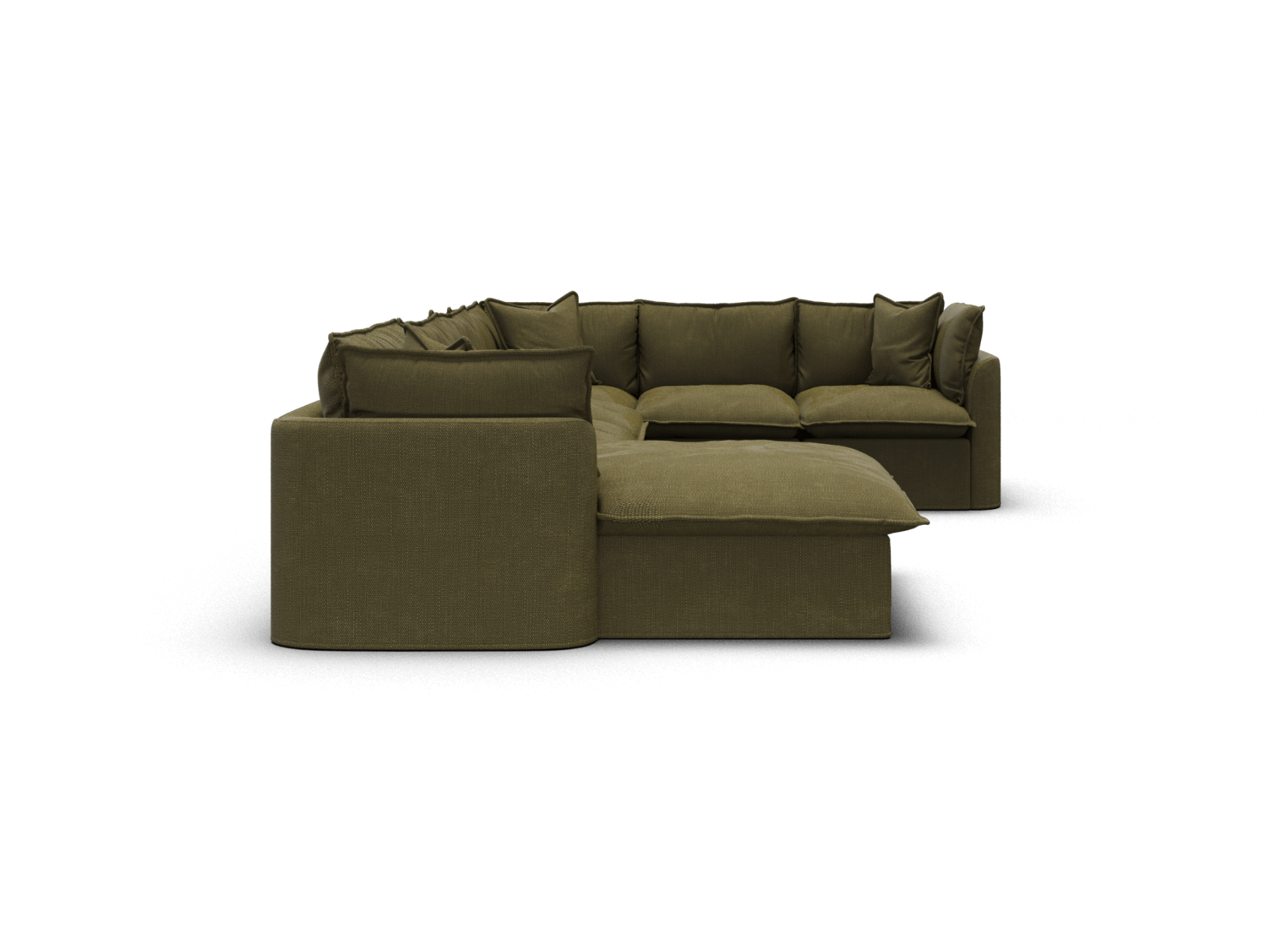 Tamarama Modular Sofa - Regular / 6 Sections with Chaise / Forest Walk
