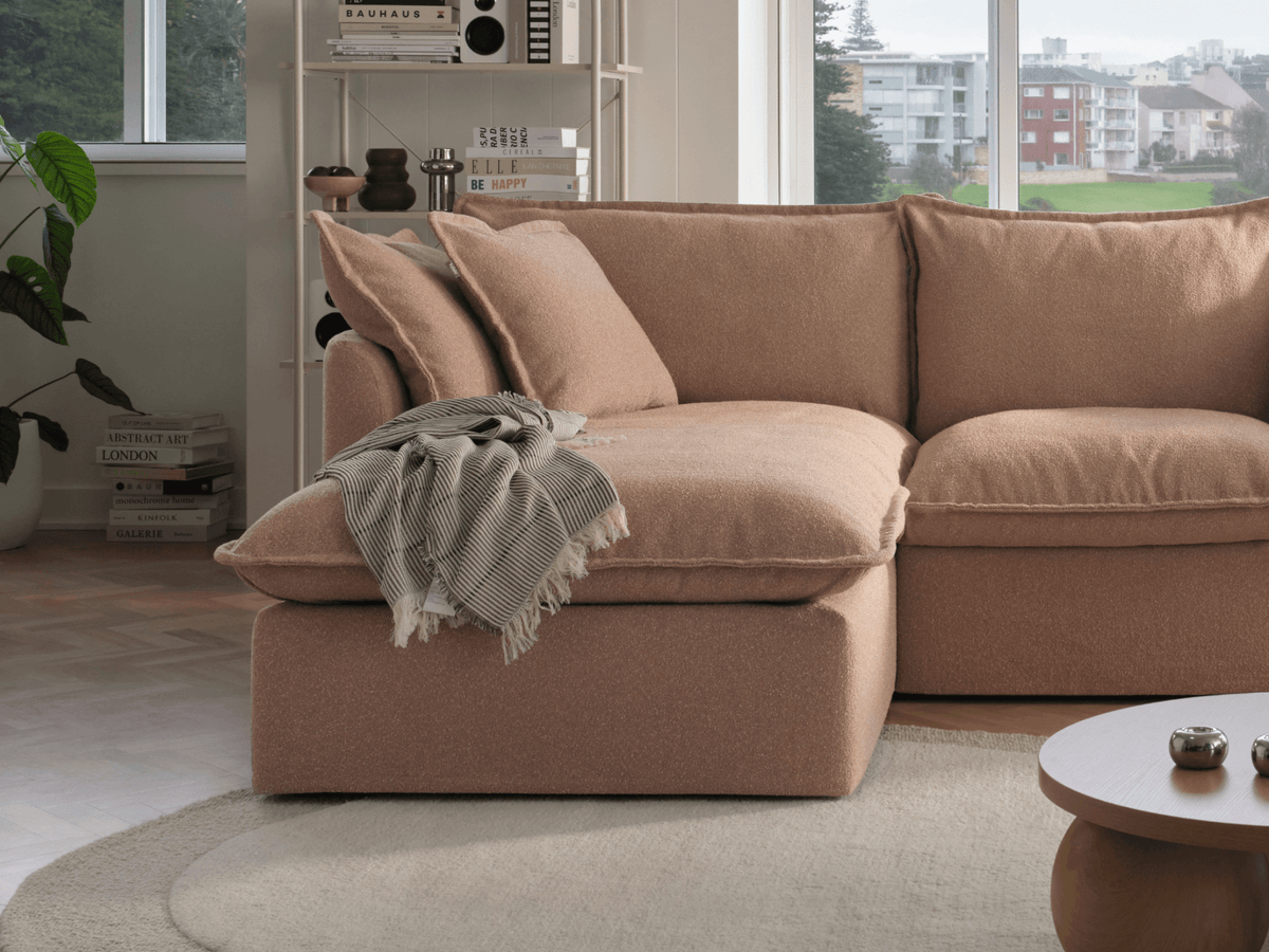 Tamarama Modular Sofa - 2 Sections / Extra Wide / Pebble Beach (Luxe)