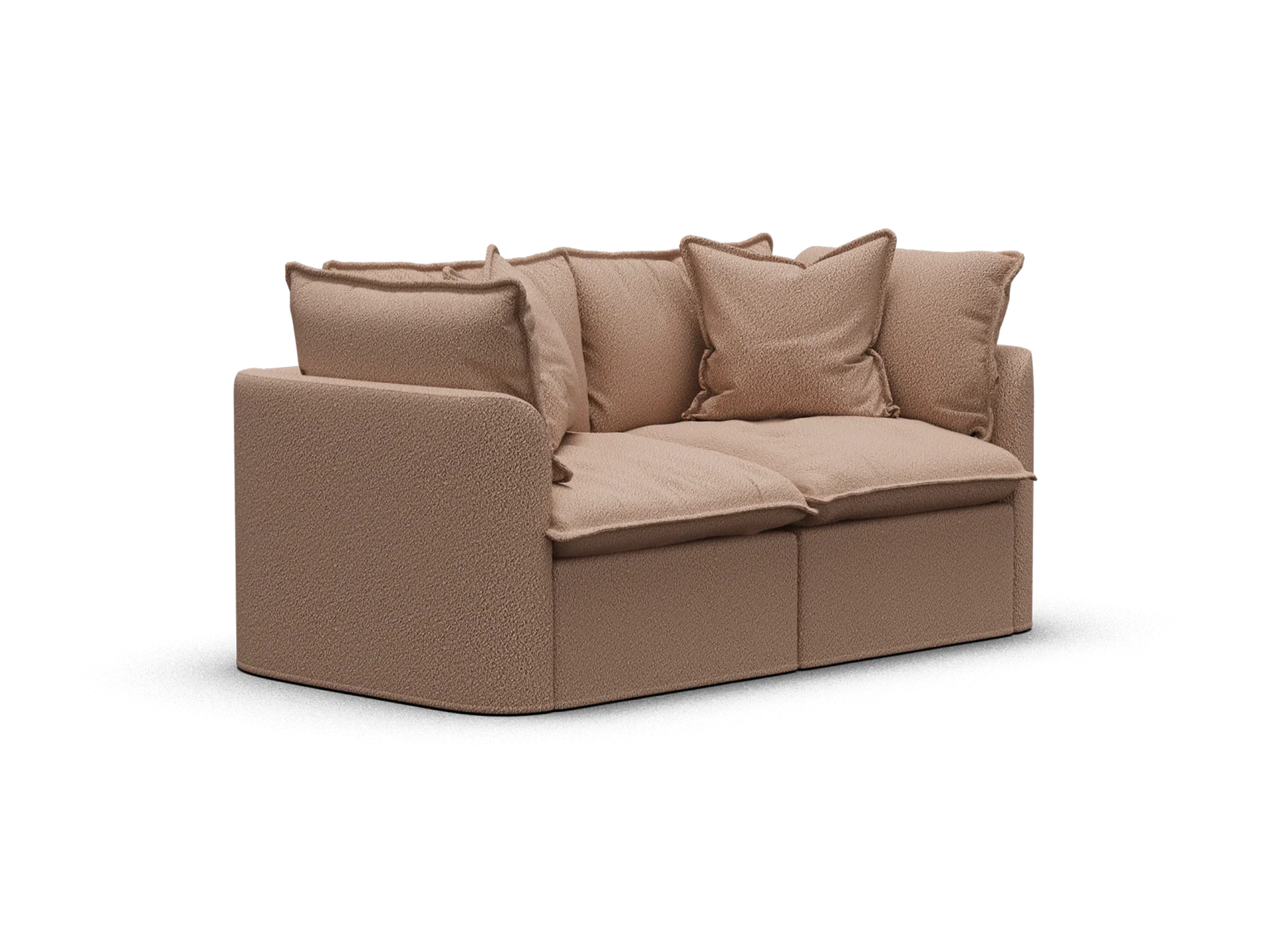 Tamarama Modular Sofa - Regular / 2 Sections / Pebble Beach (Luxe)