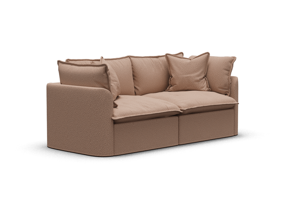 Tamarama Modular Sofa - 2 Sections / Extra Wide / Pebble Beach (Luxe)
