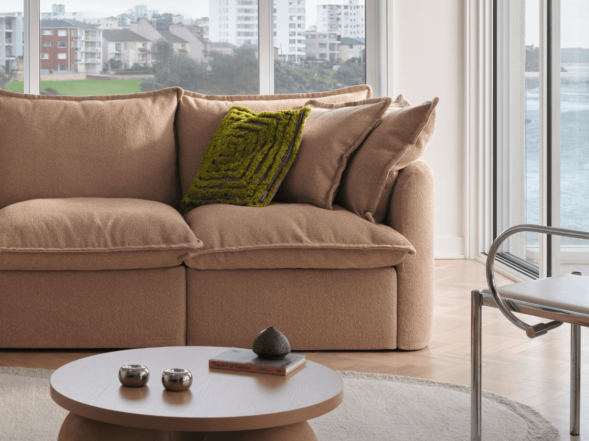 Tamarama Modular Sofa - 2 Sections / Extra Wide / Pebble Beach (Luxe)