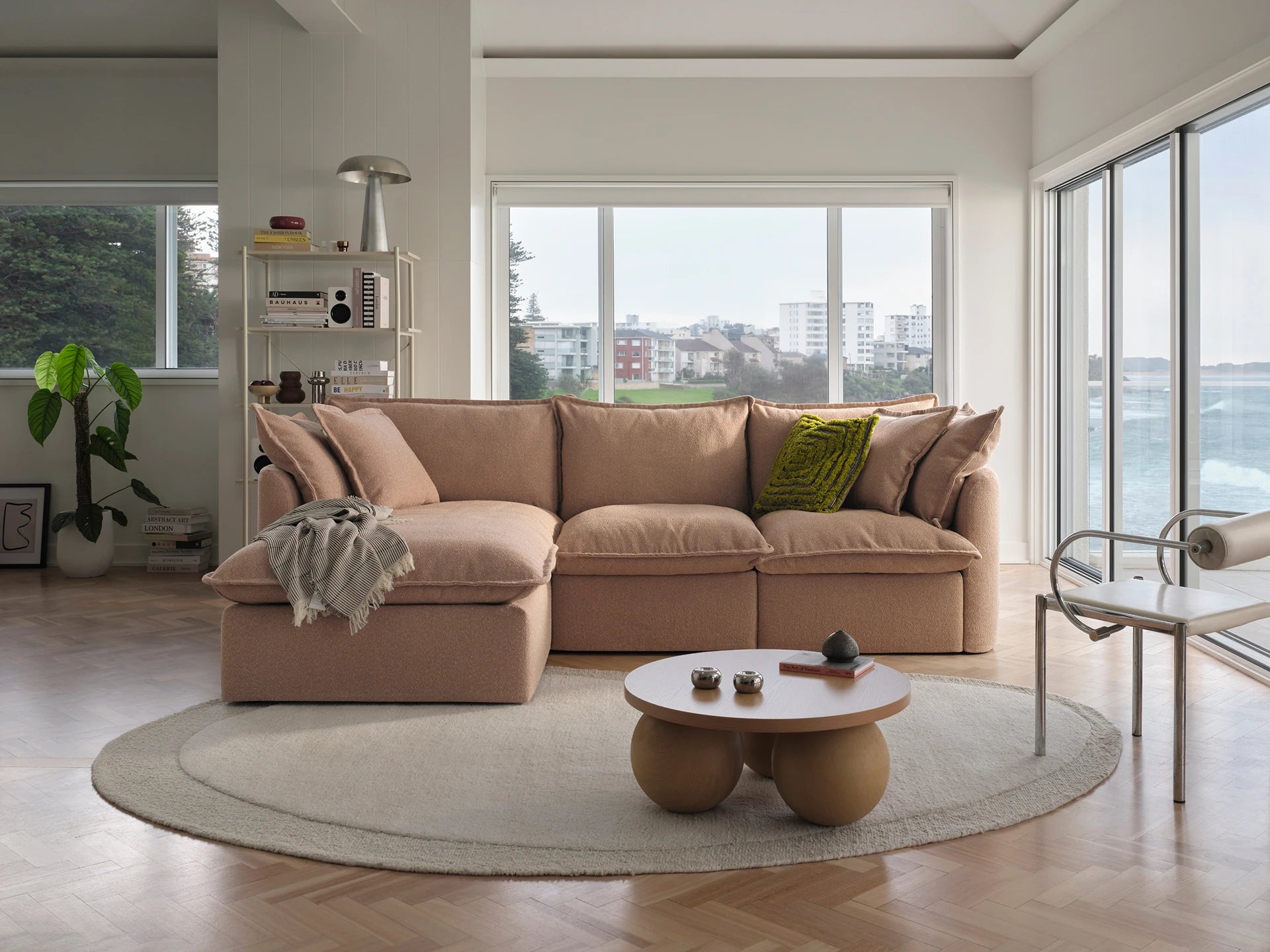Tamarama Modular Sofa - 3 Sections / Regular / Pebble Beach (Luxe)