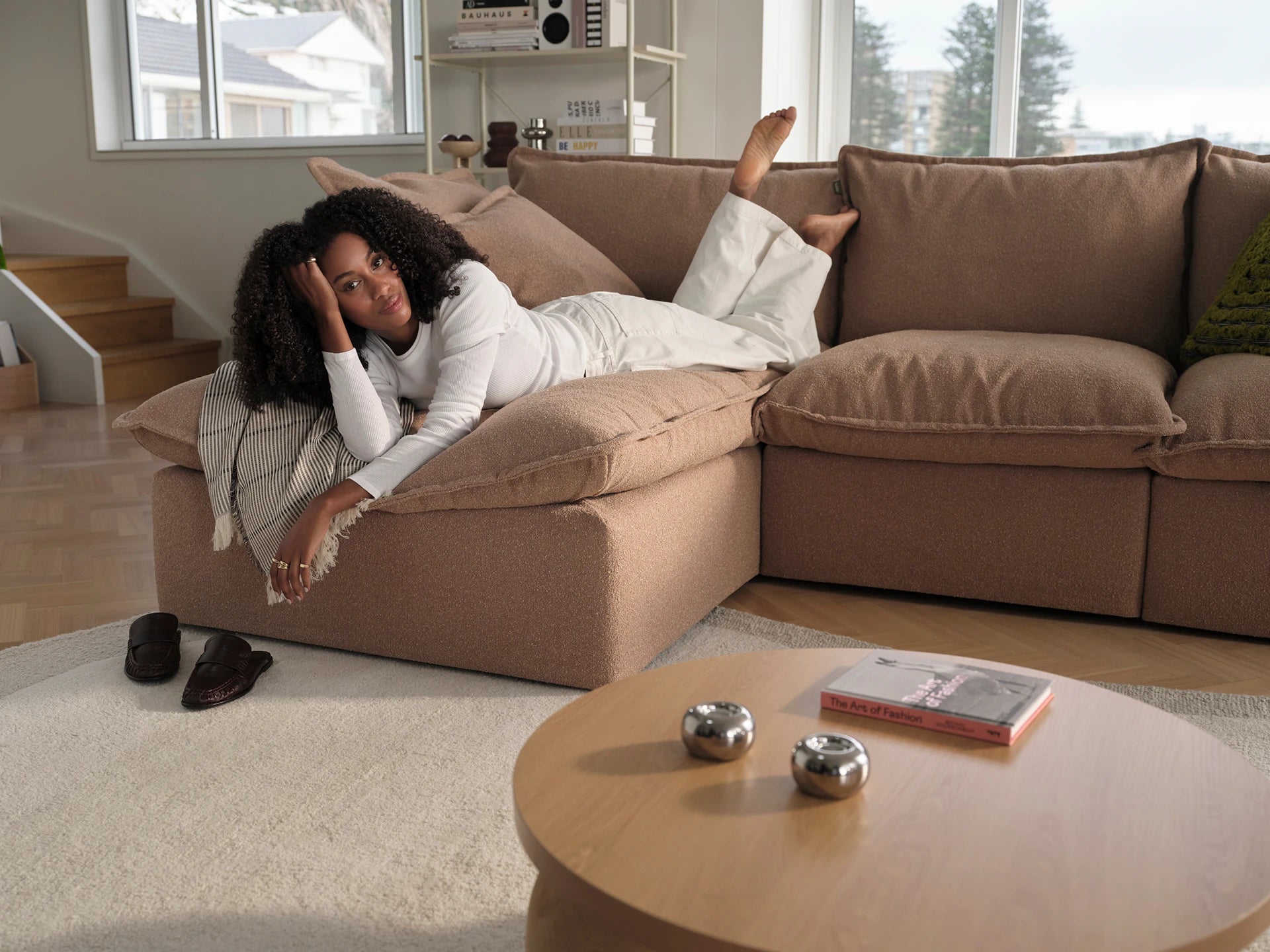 Tamarama Modular Sofa - 3 Sections / Regular / Pebble Beach (Luxe)