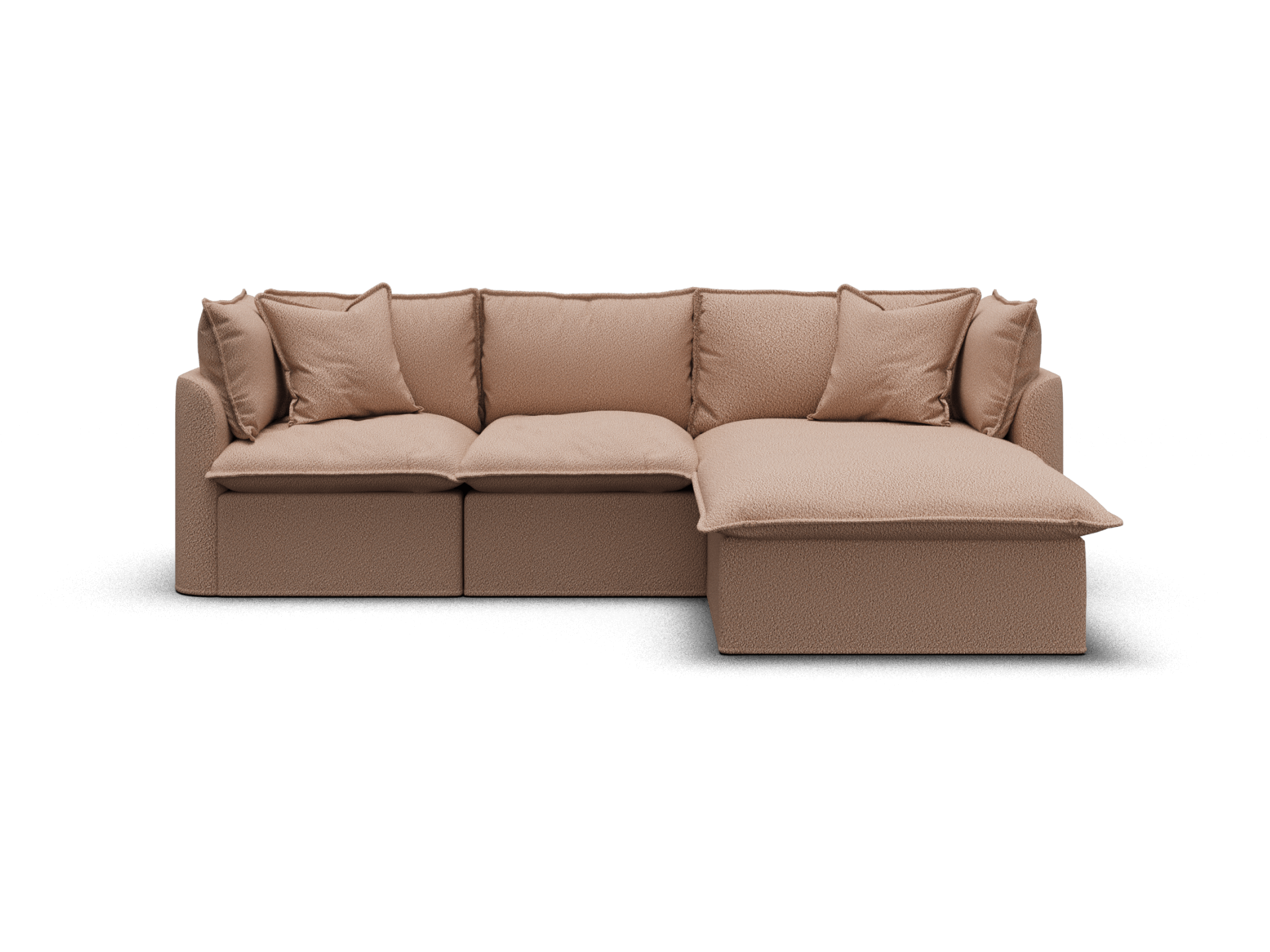 Tamarama Modular Sofa - Regular / 3 Sections / Pebble Beach (Luxe)