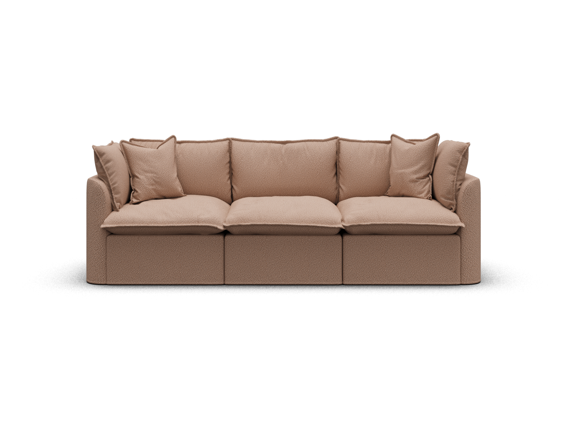 Tamarama Modular Sofa - Regular / 3 Sections / Pebble Beach (Luxe)