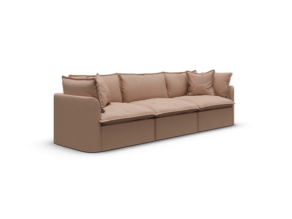 Tamarama Modular Sofa - 3 Sections / Extra Wide / Pebble Beach (Luxe)