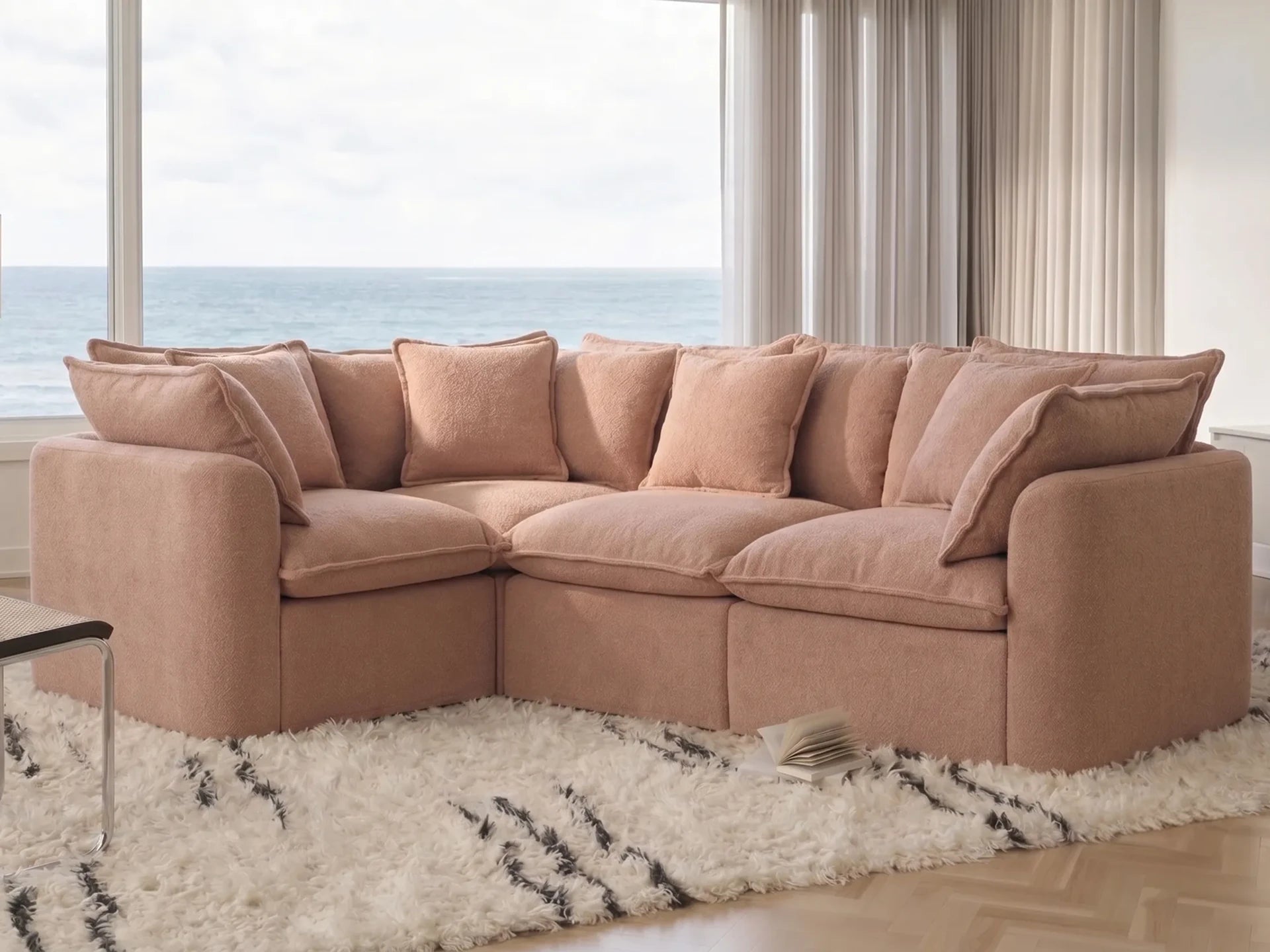 Tamarama Modular Sofa - 4 Sections / Regular / Pebble Beach (Luxe)