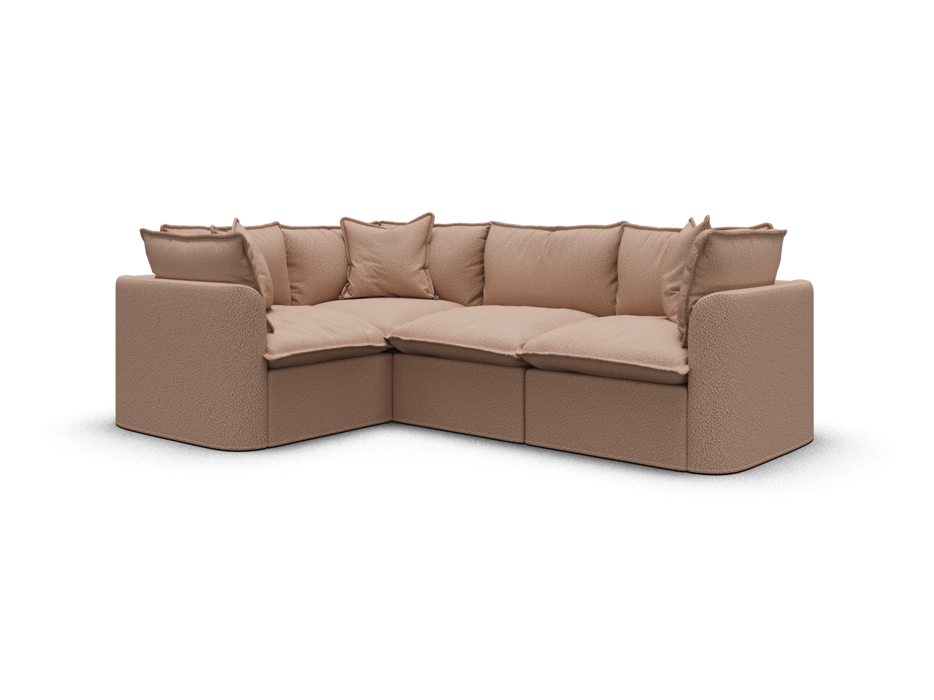 Tamarama Modular Sofa - 4 Sections / Regular / Pebble Beach (Luxe)